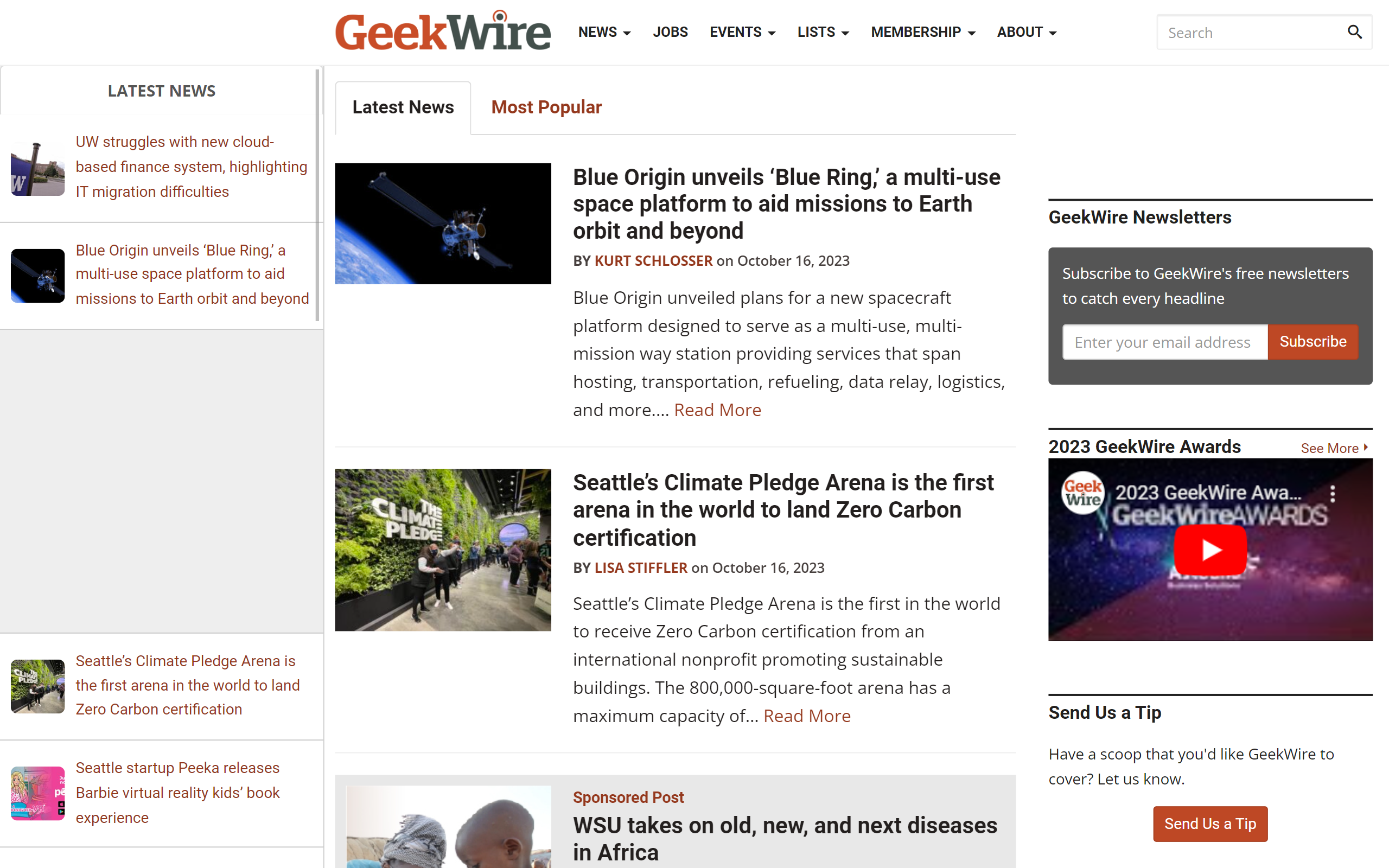 GeekWire Tech Blog 