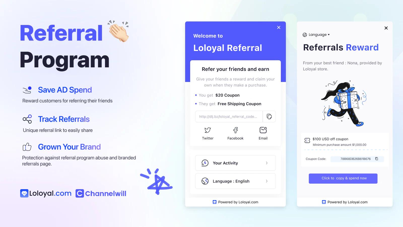 LL: Loyalty Rewards Referrals Shopify App