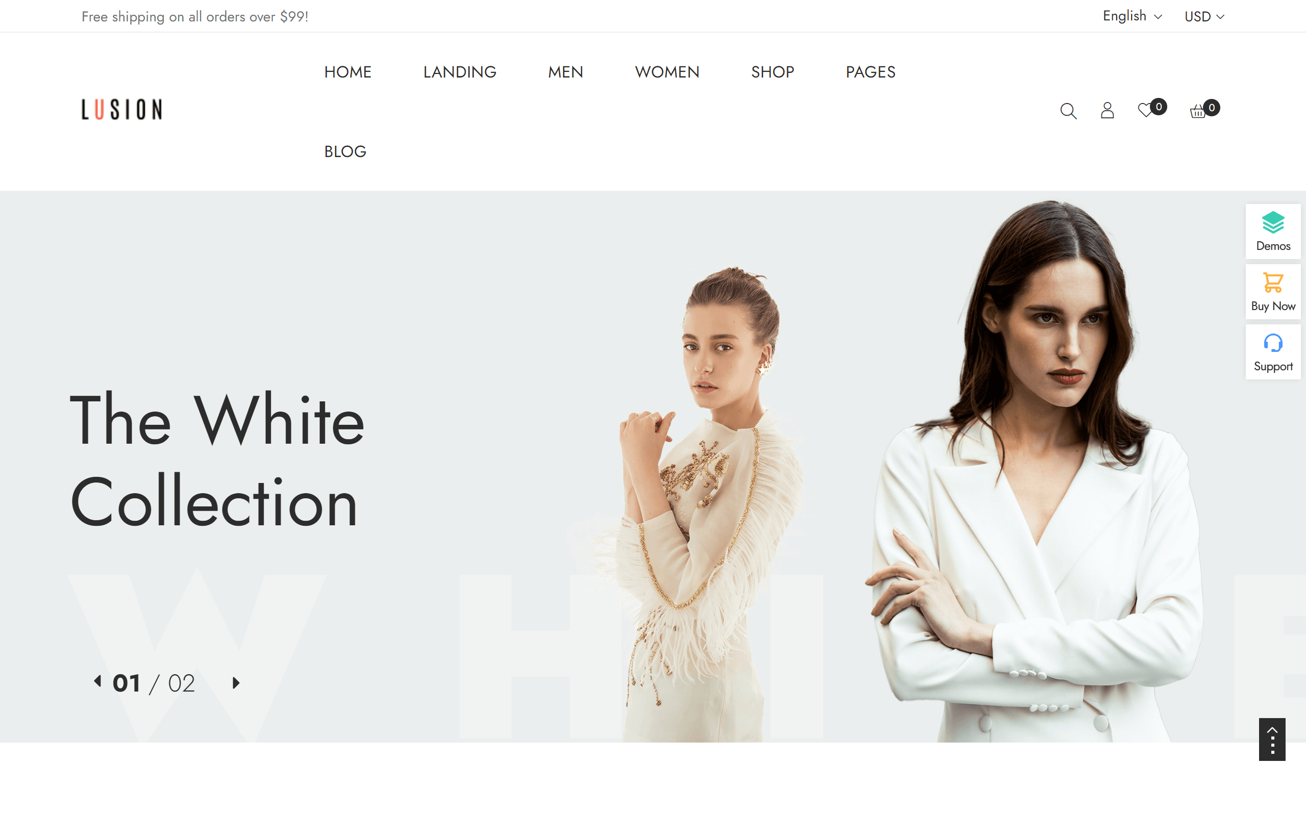 lusion wordpress ecommerce theme