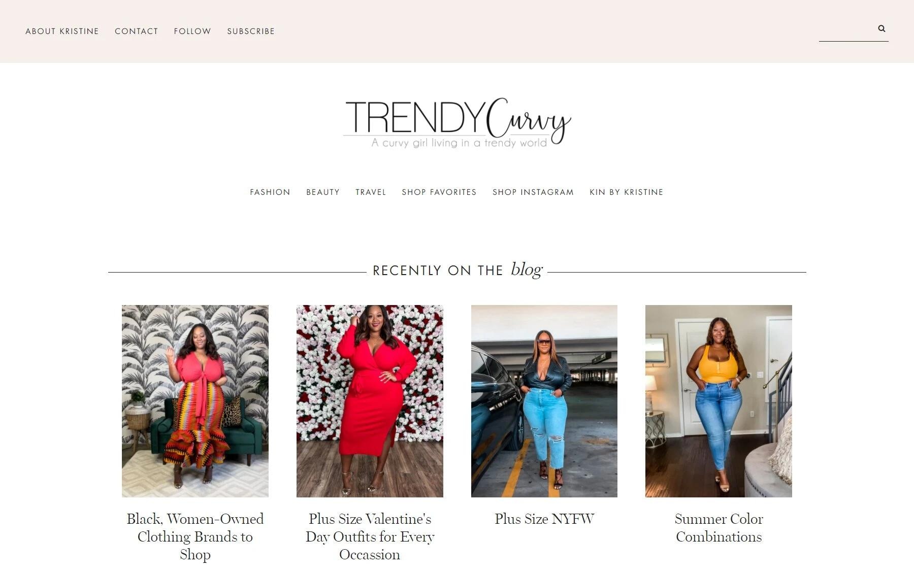 Trendy Curvy fashion blog