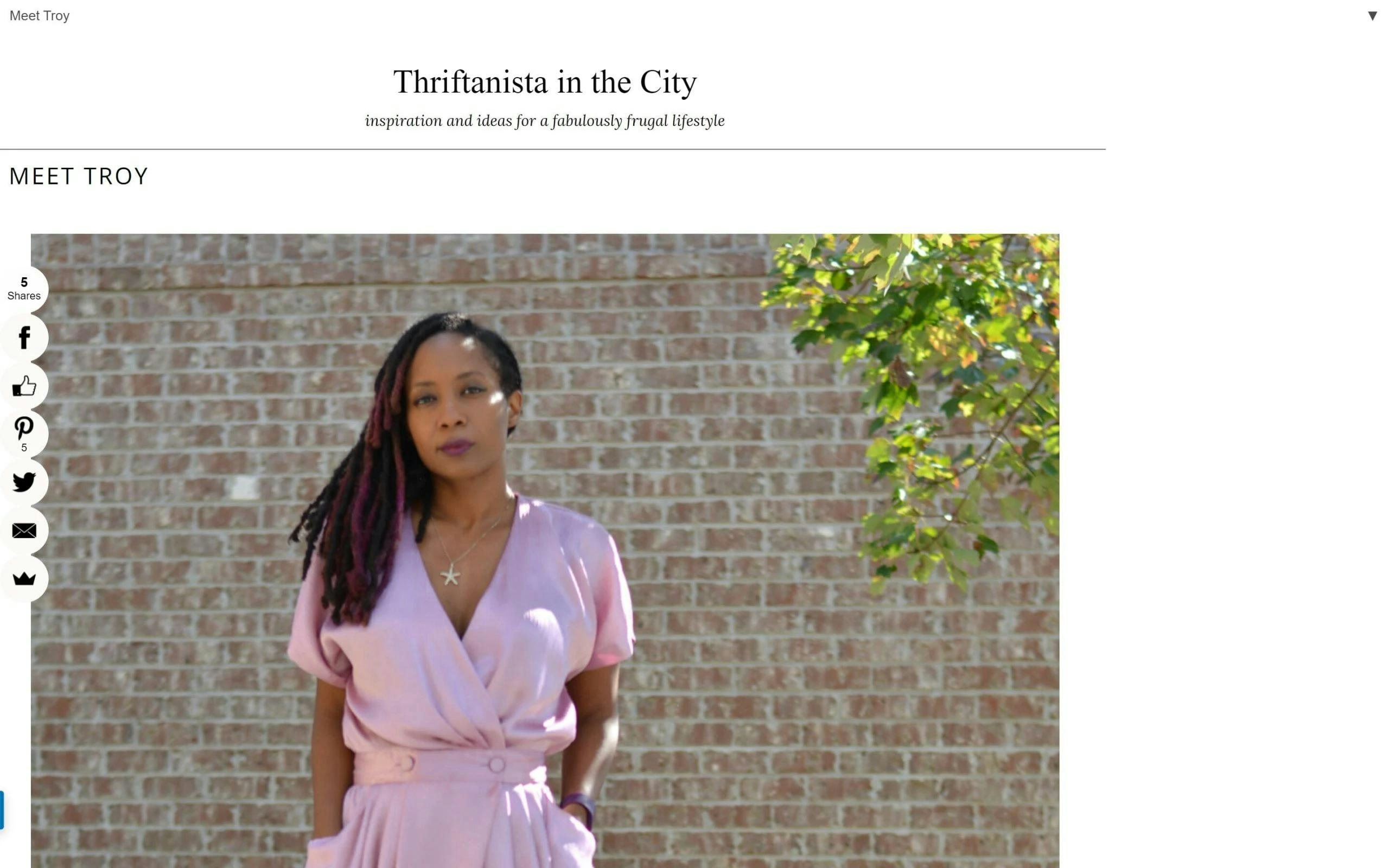 Thriftanista in the City thrift fashion blog