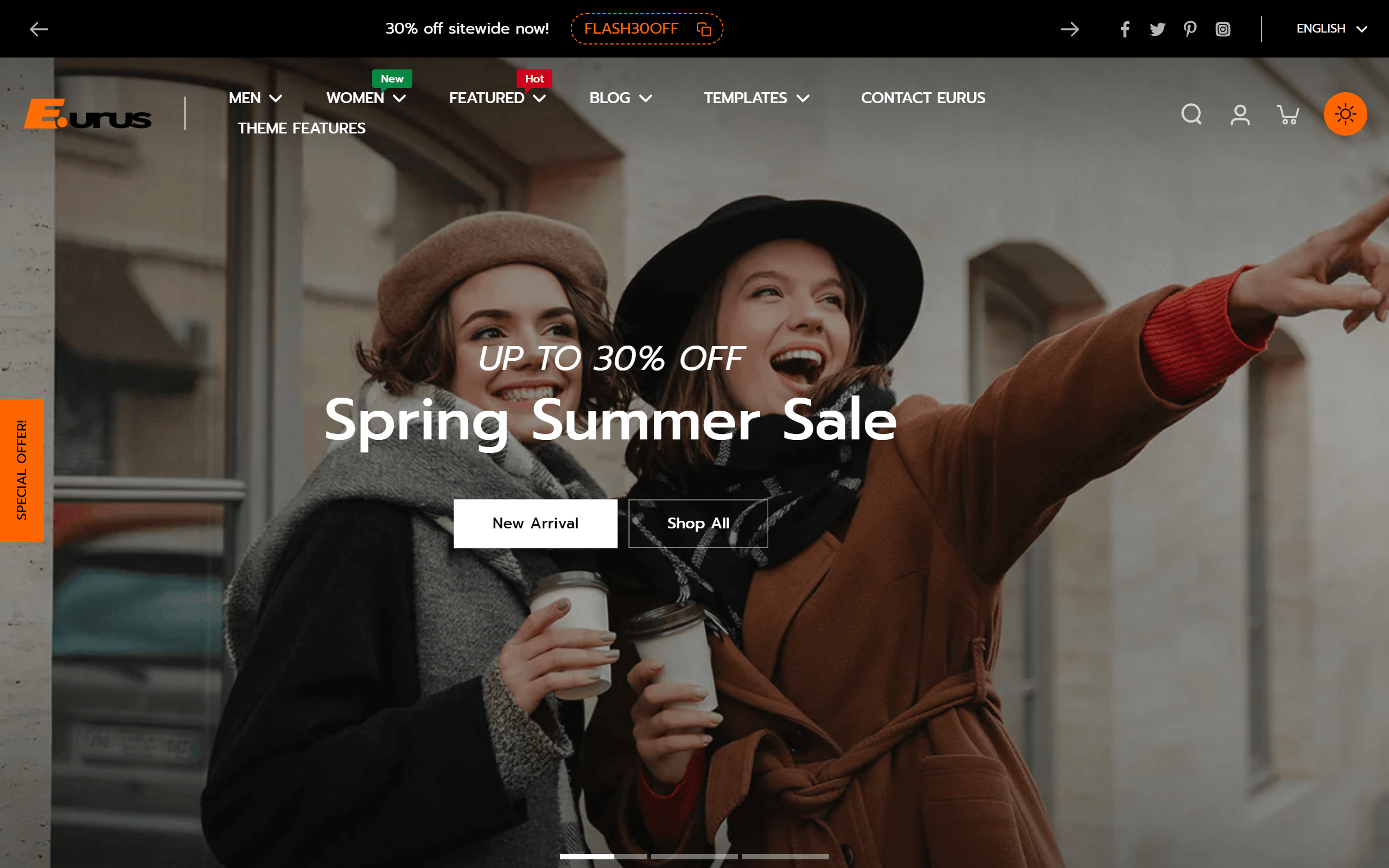 Eurus Shopify theme
