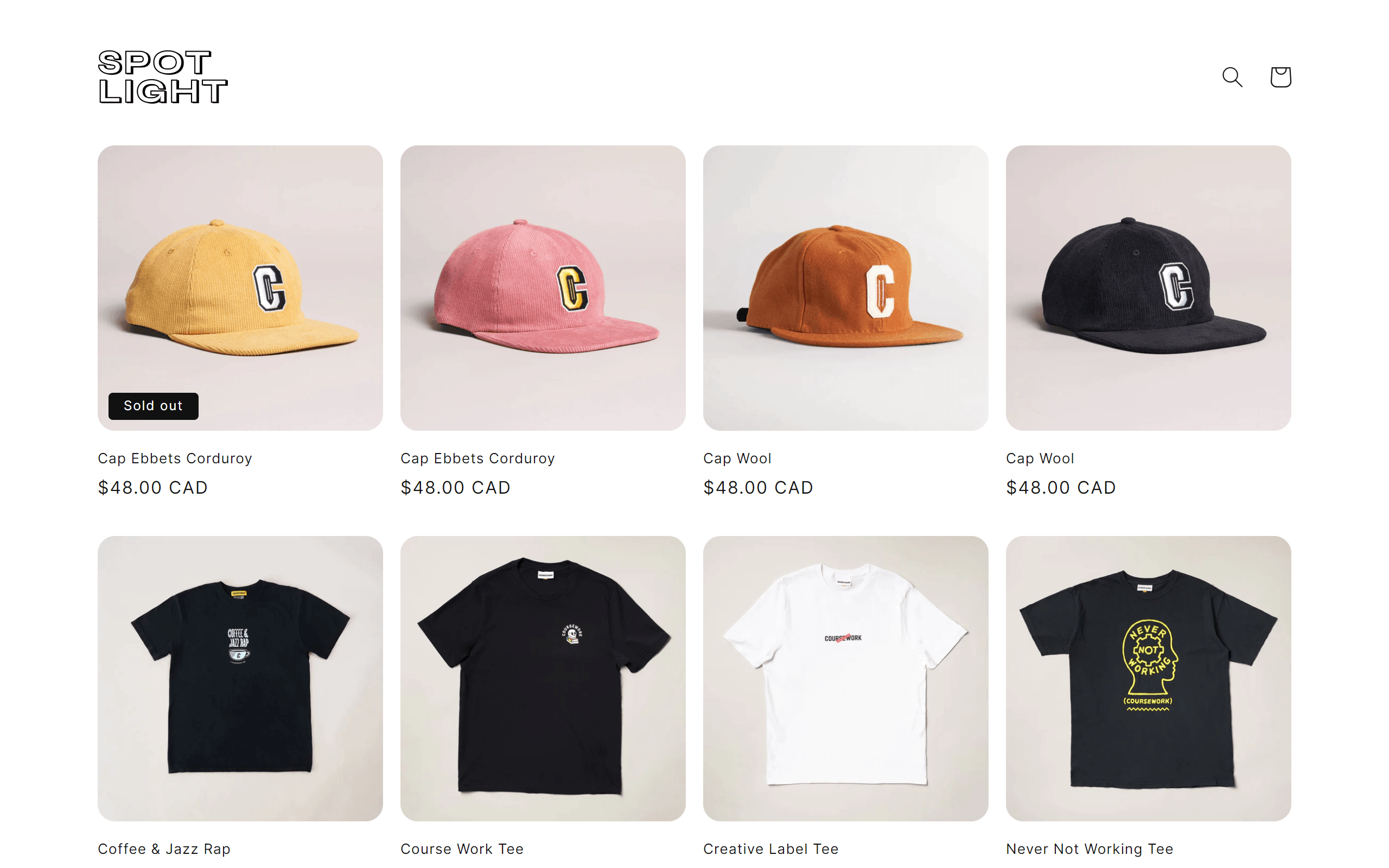 Spotlight Shopify theme