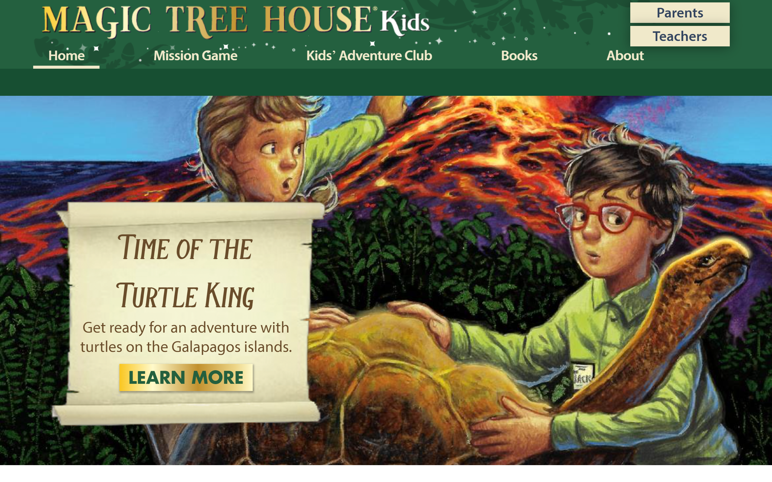 Magic Tree House Kids Reading Website