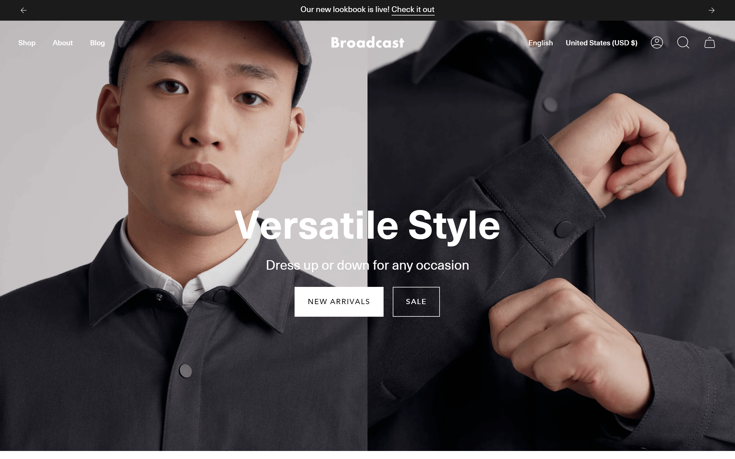 Broadcast Shopify Fashion Theme