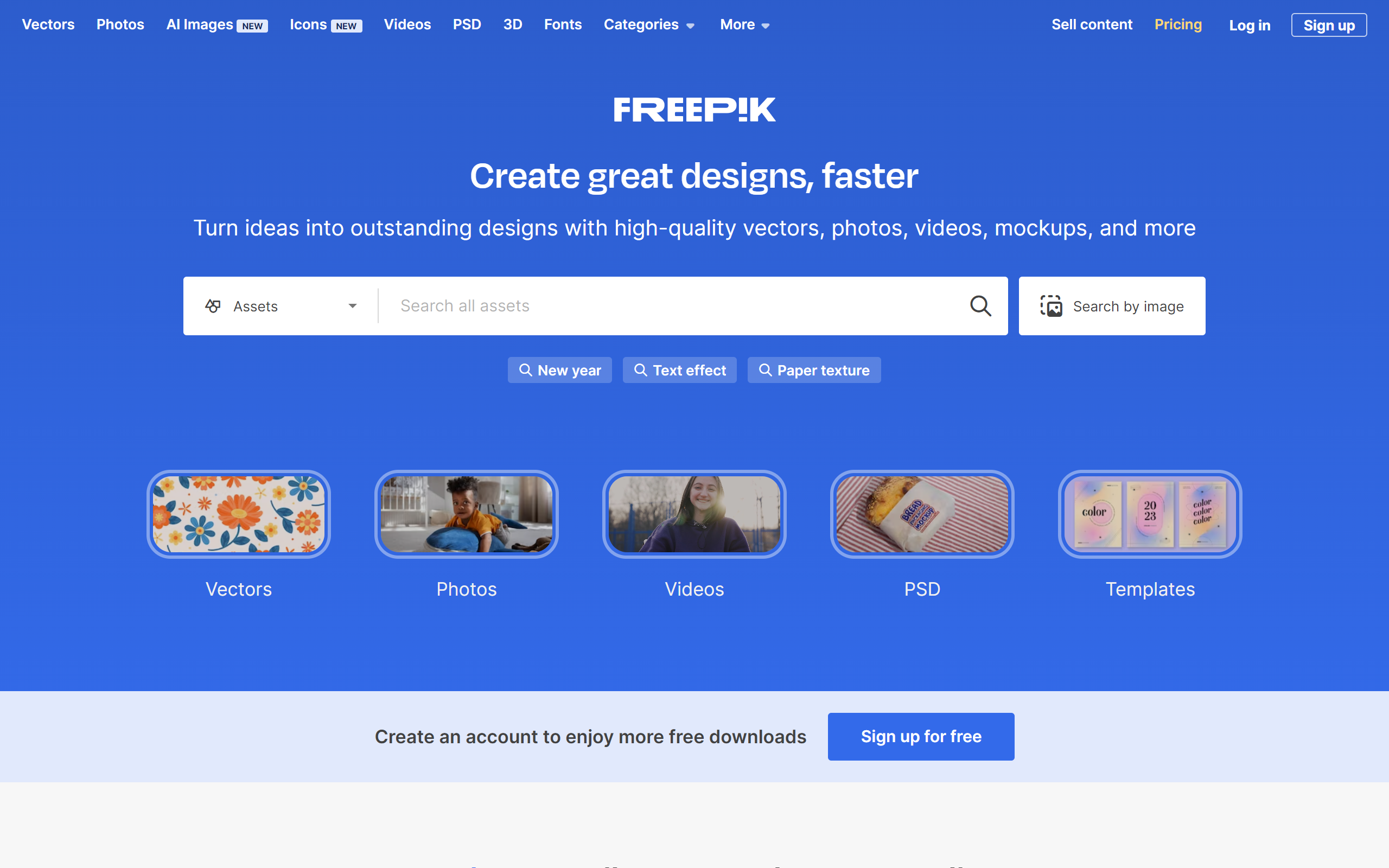 Freepik Graphic Design Website