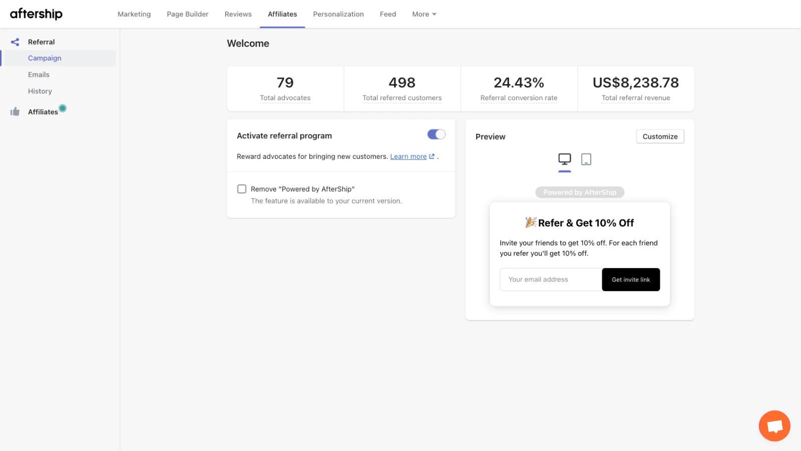 Automizely Referral & Affiliate Shopify App