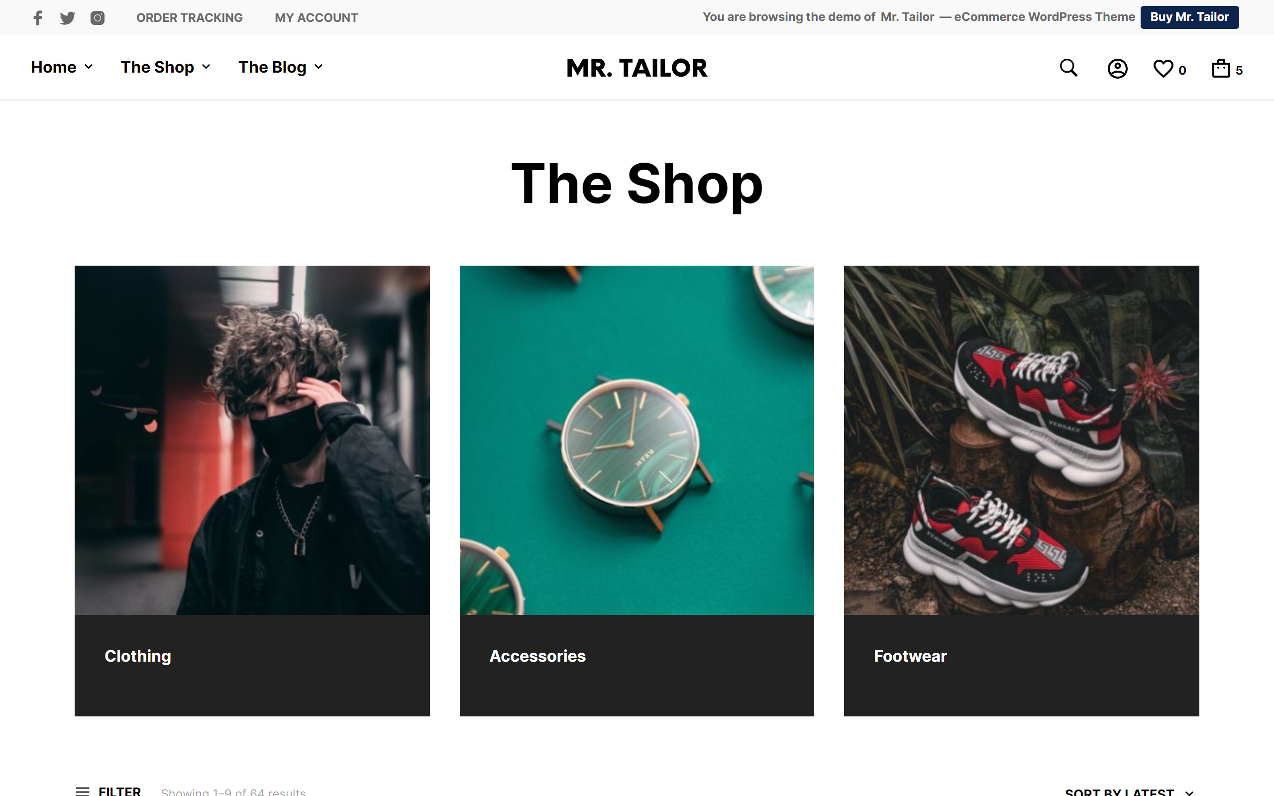 mr tailor wordpress ecommerce theme