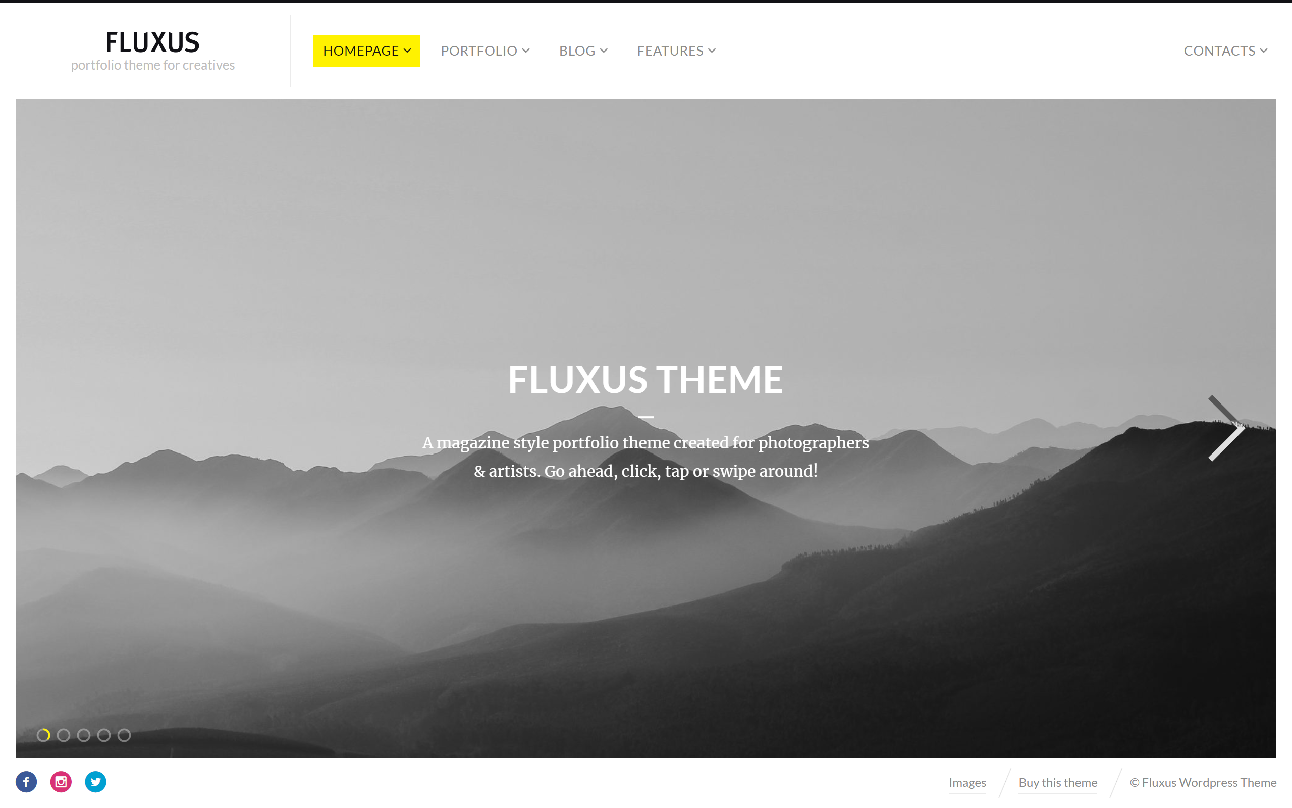 Fluxus WordPress theme