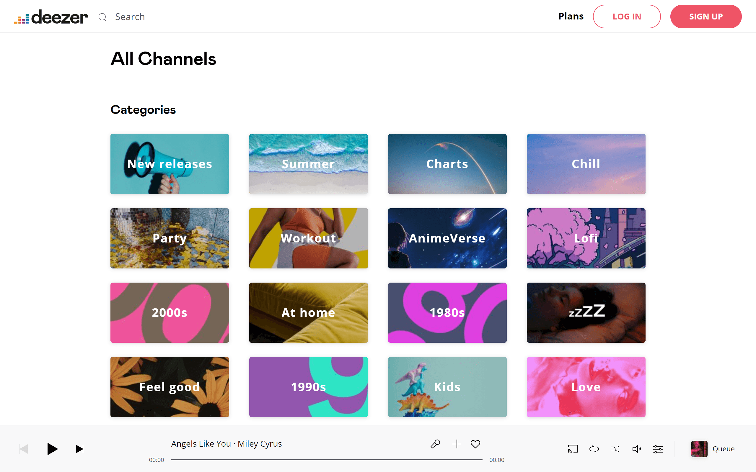 Deezer Music Website