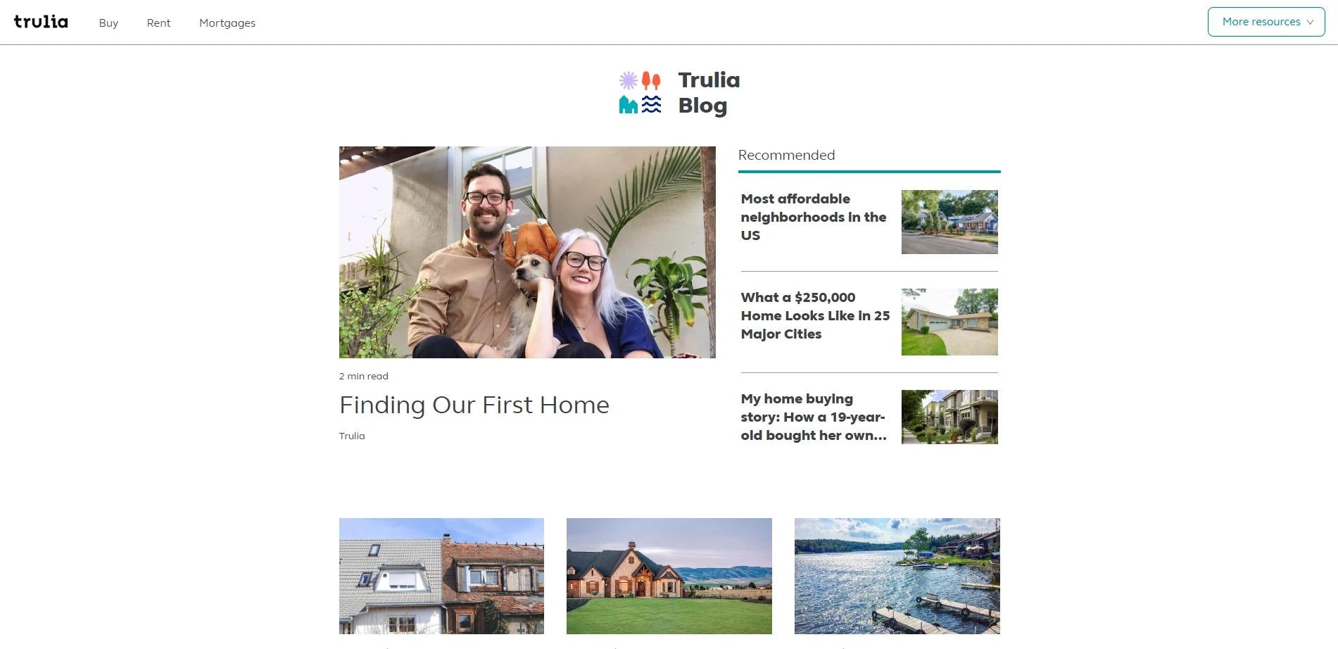 Trulia Blog real estate blog