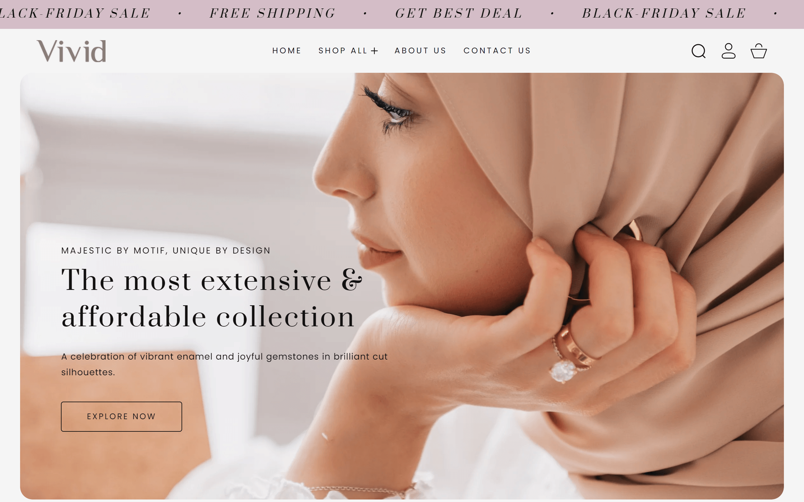 Vivid shopify jewelry theme