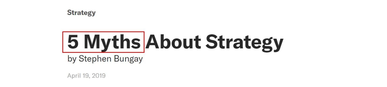 X Myths About… title