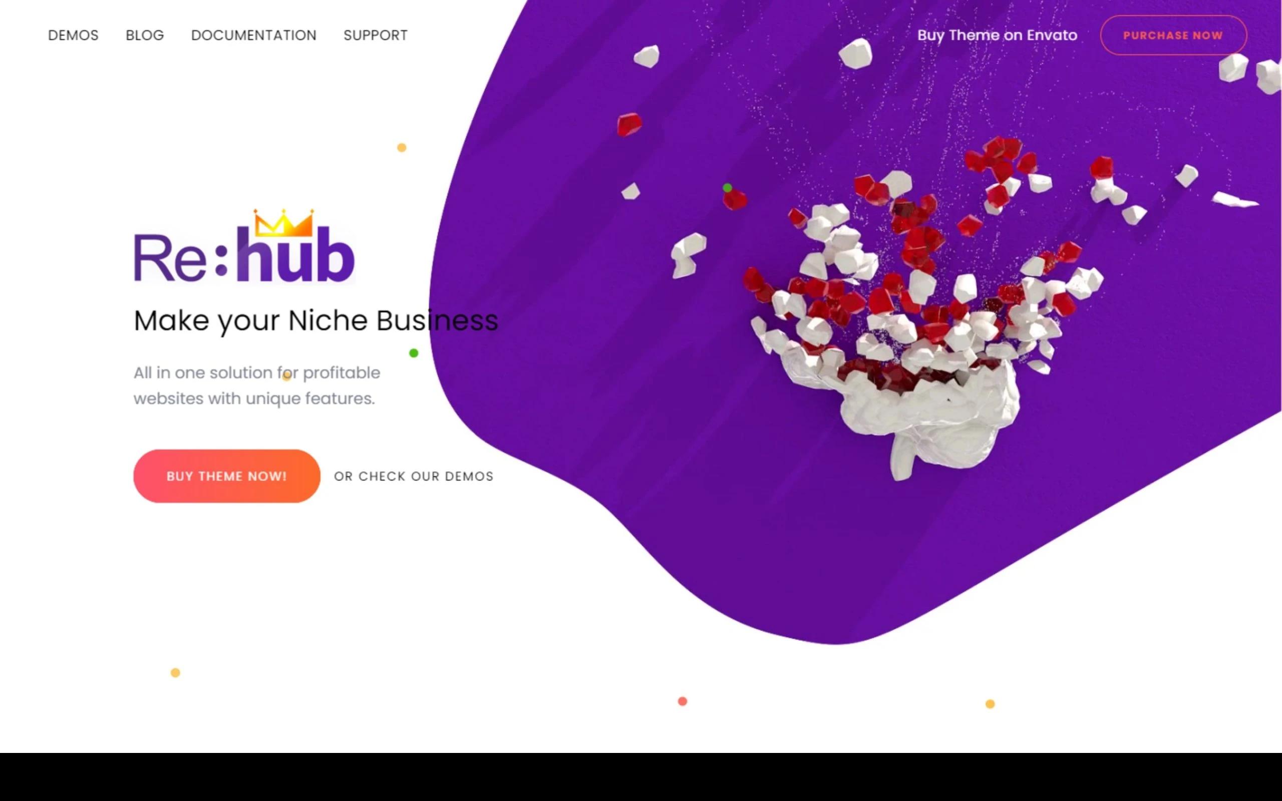 REHub WordPress theme for a review blog