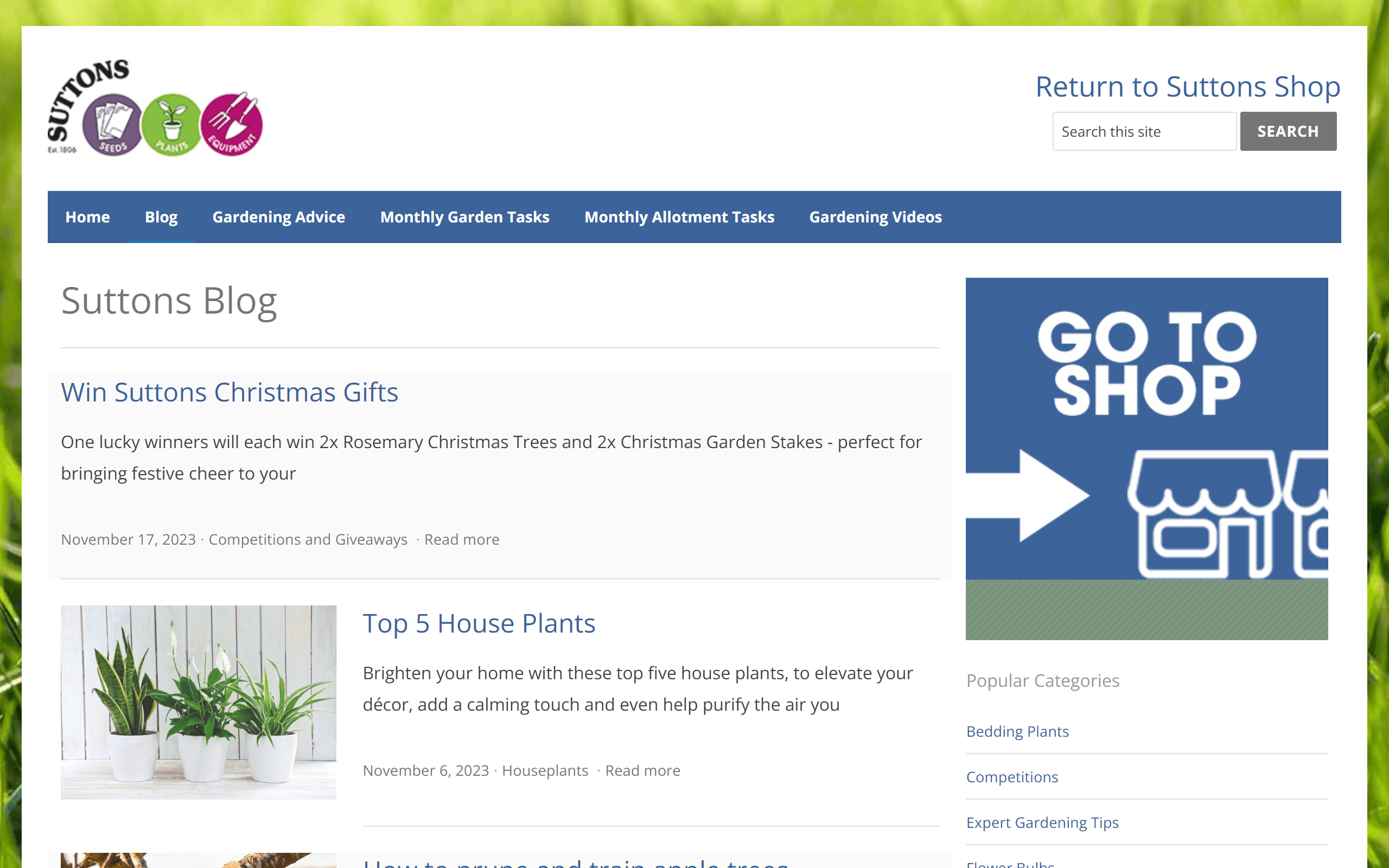 Suttons Gardening Grow How gardening blog