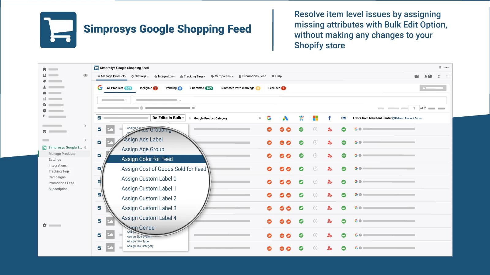 Simprosys Google Shopping Feed Shopify App