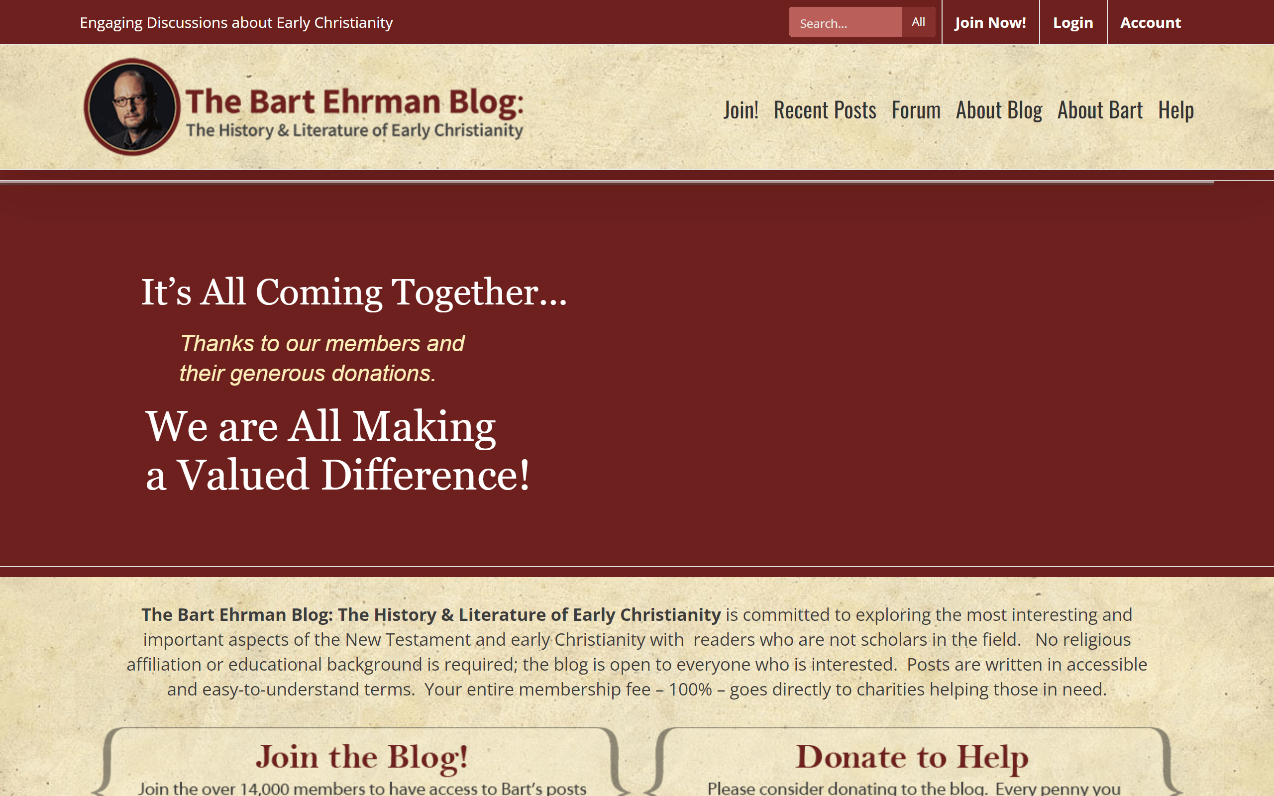 Bert Ehrman Blog Christian Blog