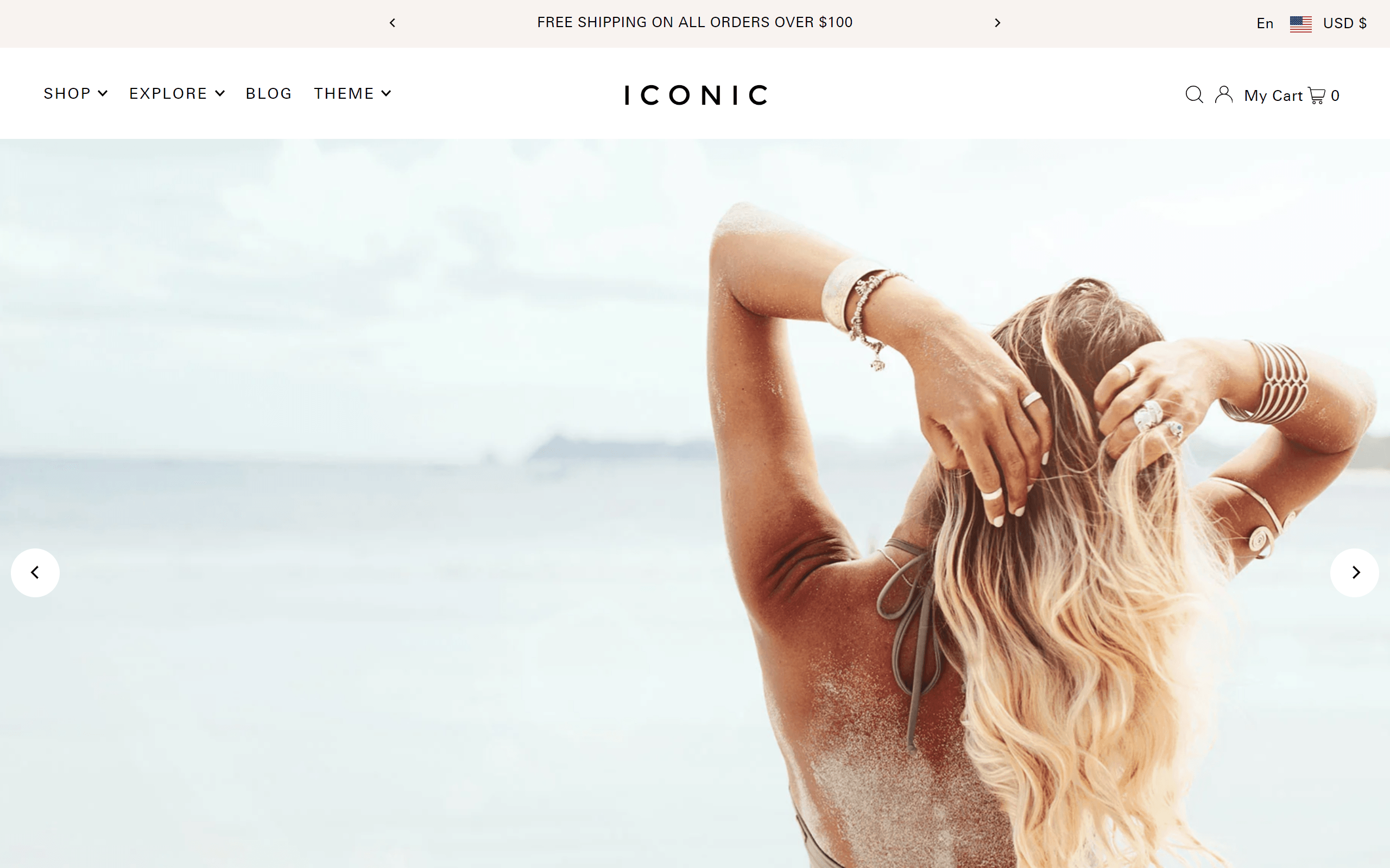 Icon shopify jewelry theme