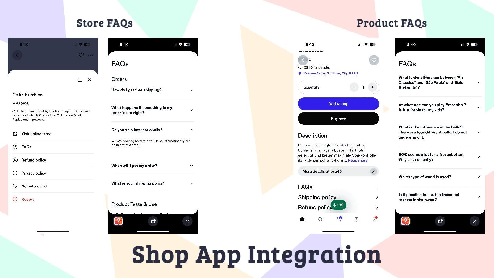 HelpLab FAQ Page, Product FAQs Shopify App