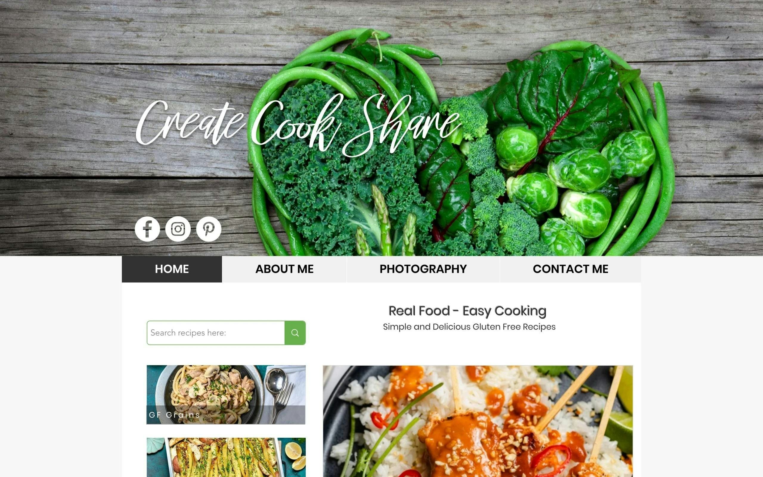 Create Cook Share photography blog