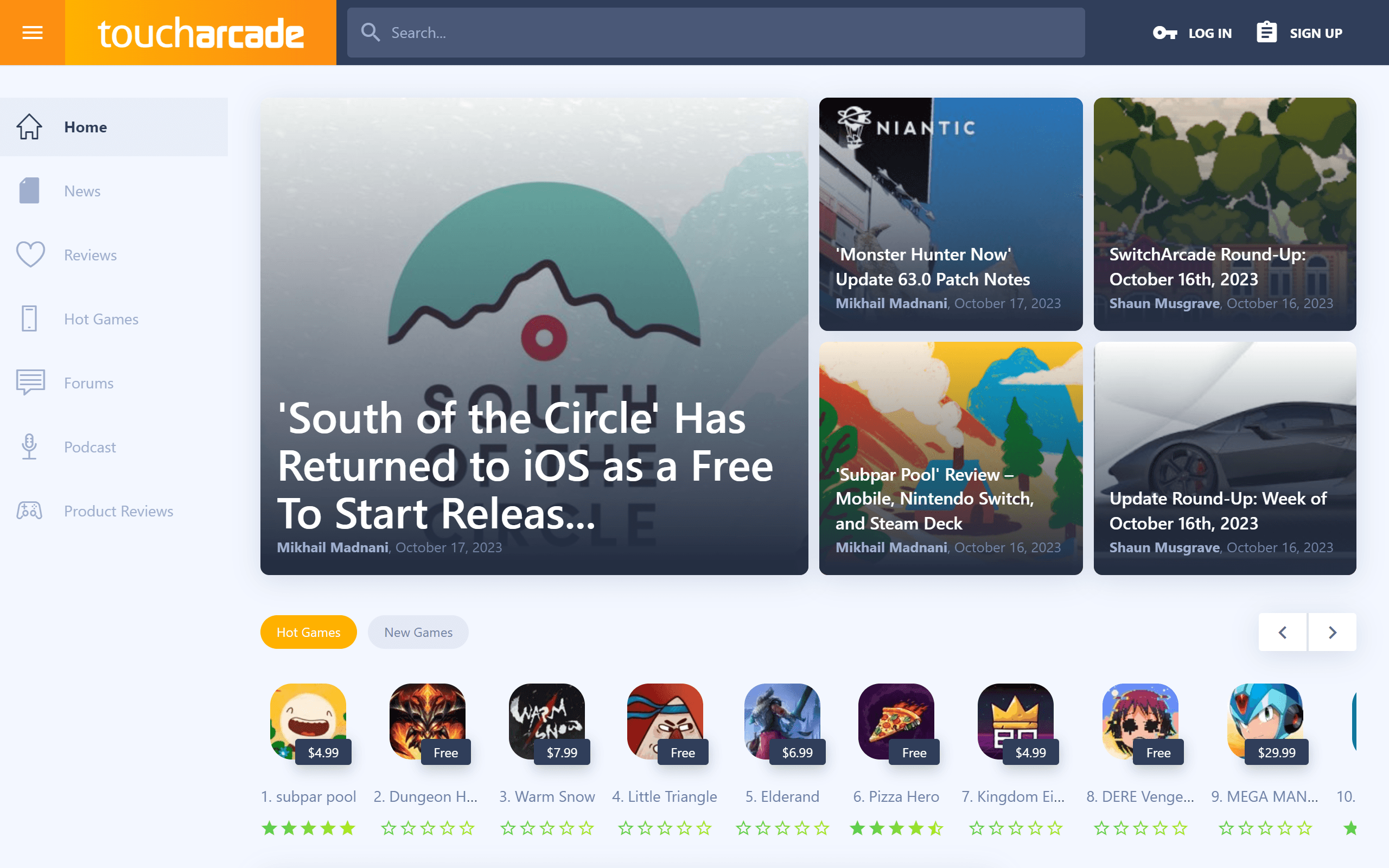 Touch Arcade gaming blog