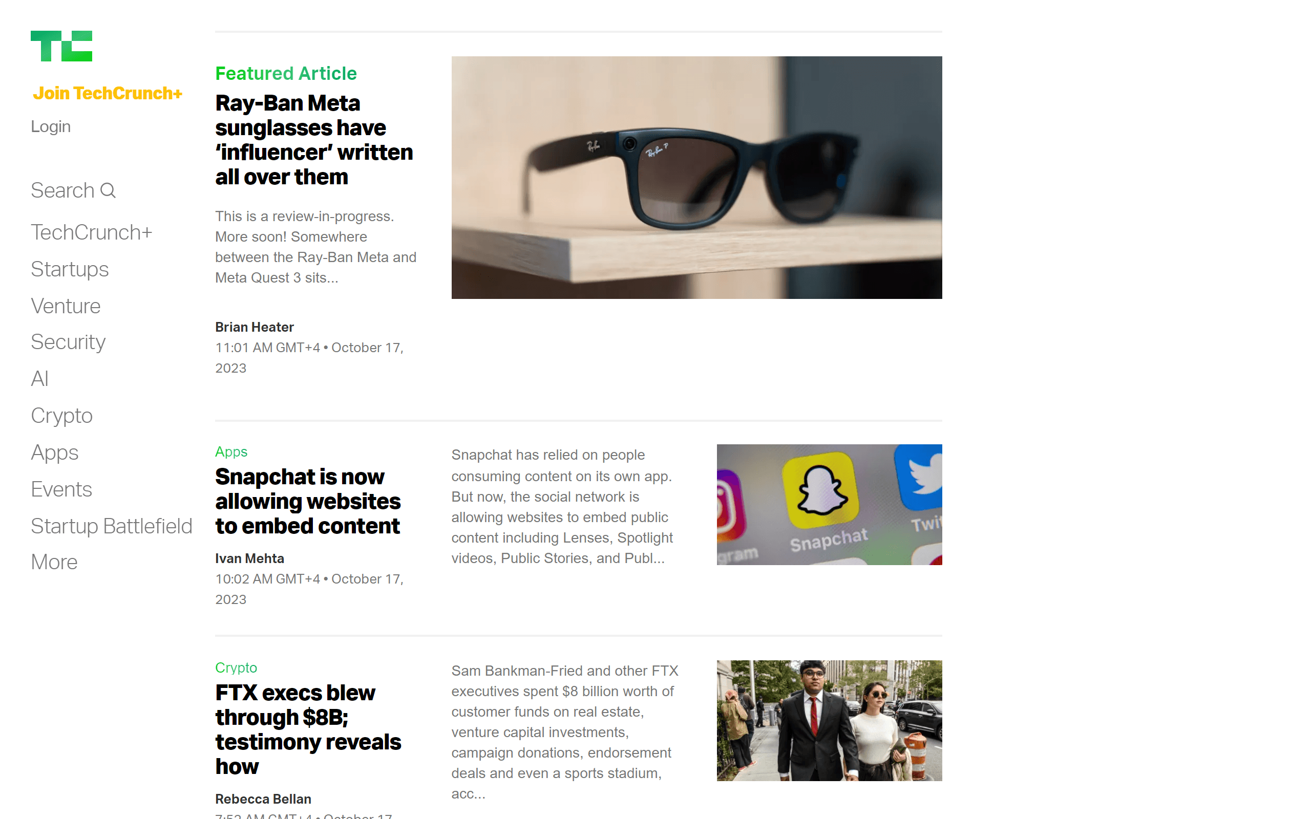 TechCrunch Tech Blog