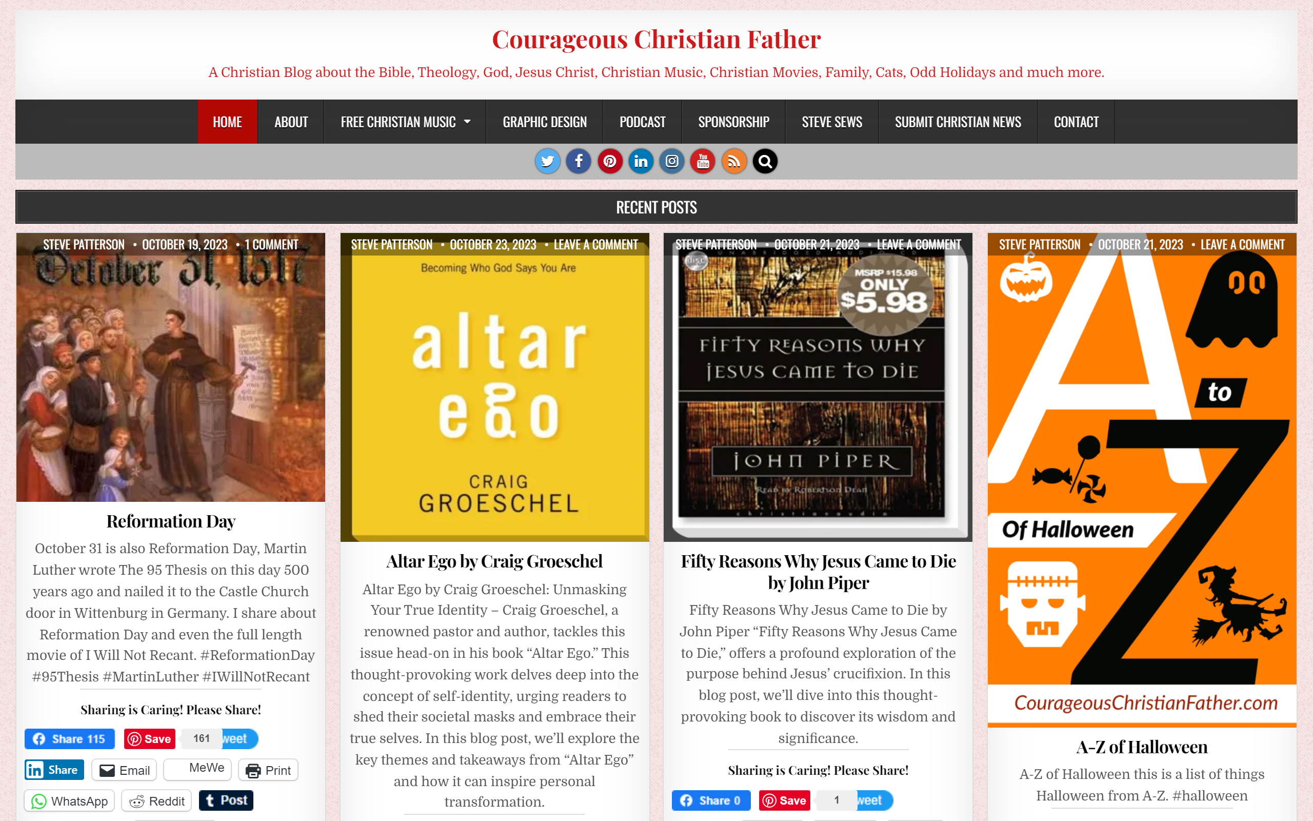Courageous Christian Father Christian Blog
