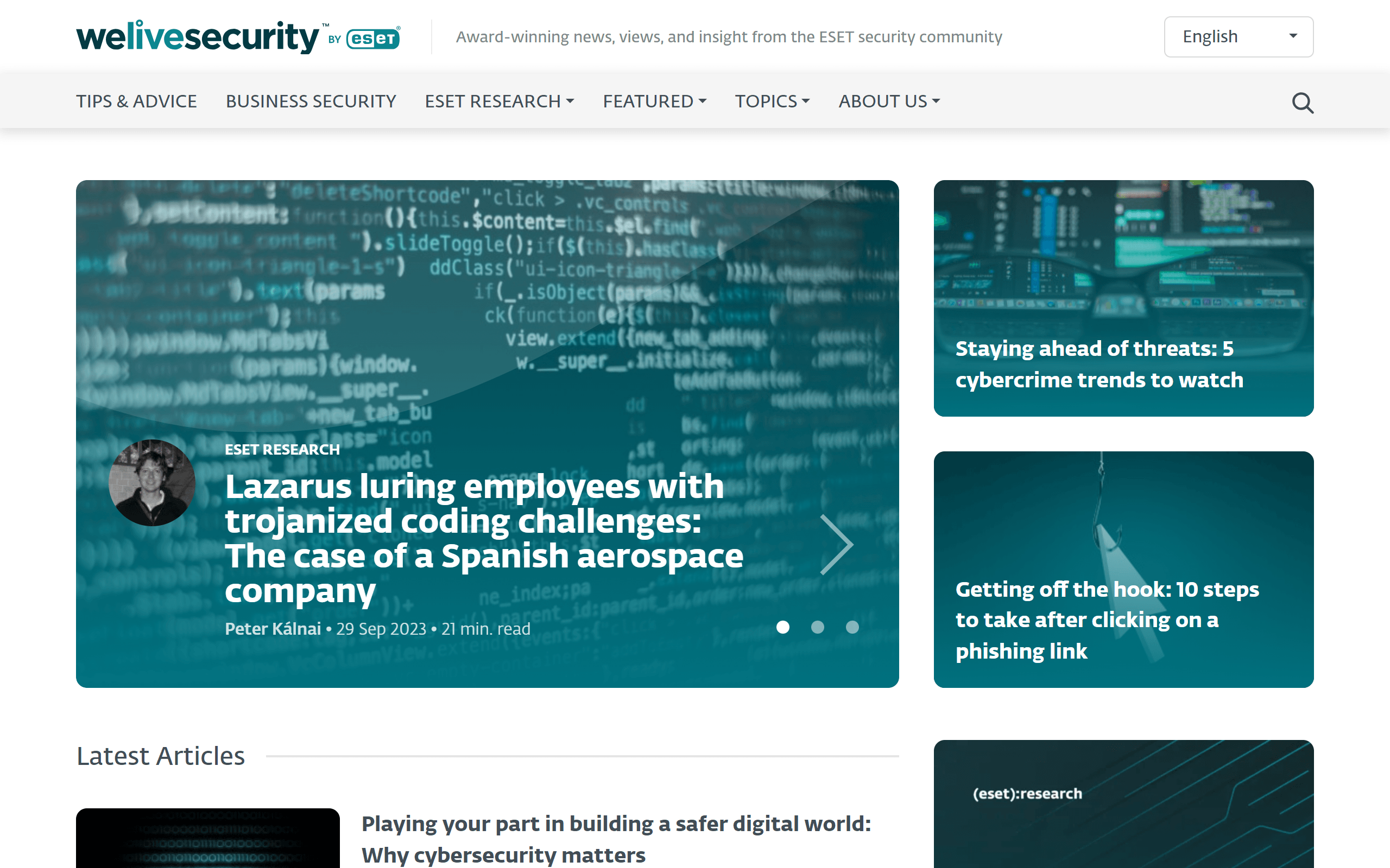 We Live Security cybersecurity blog