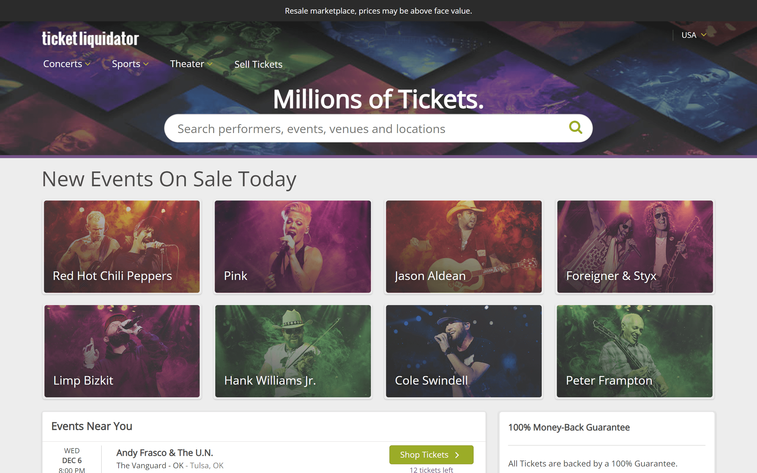 Ticket Liquidator Concert Ticket Site