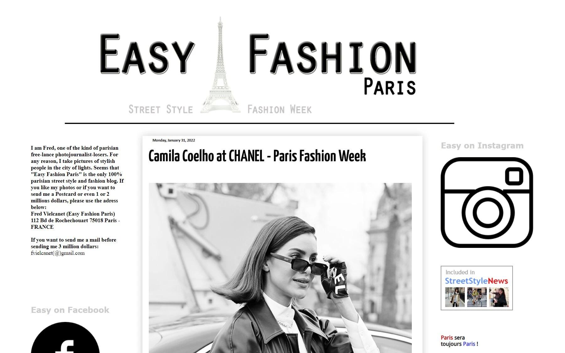 Easy Fashion Paris fashion blog