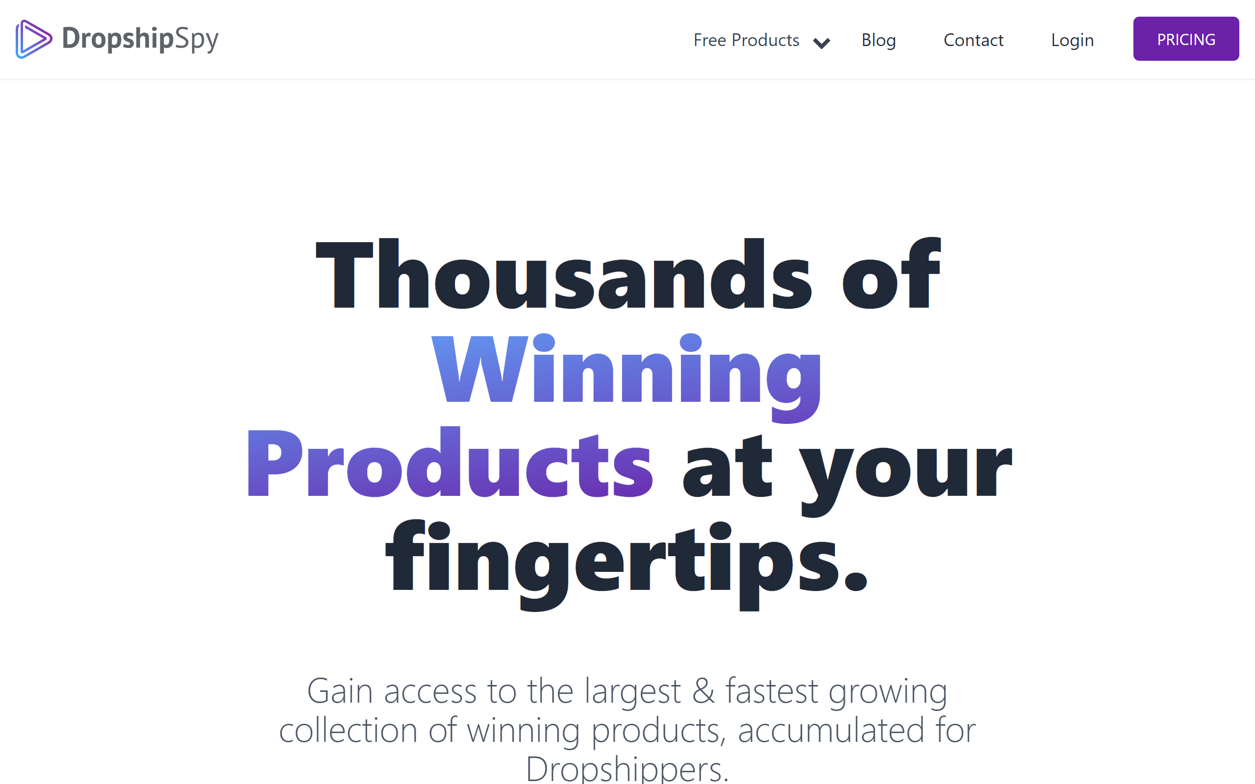 Dropship Spy dropshipping website