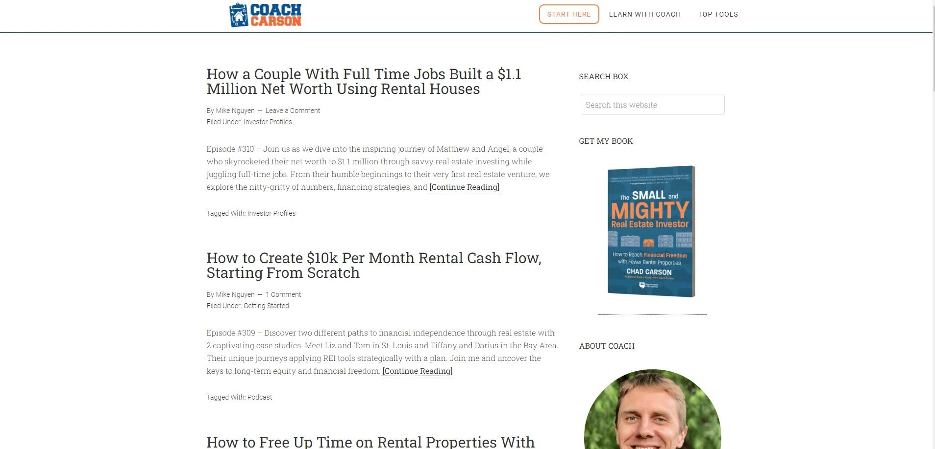 Coach Carson real estate blog
