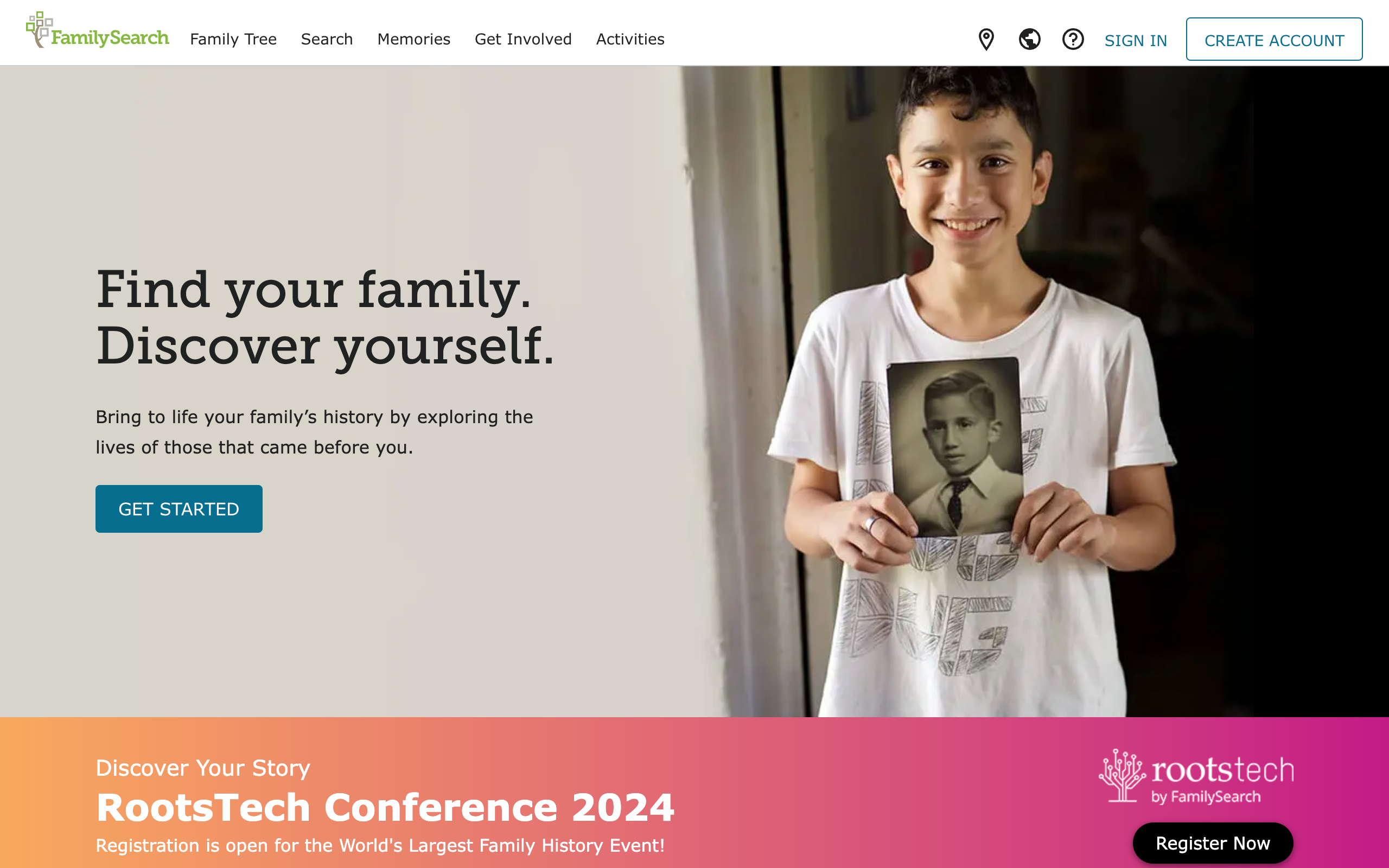 FamilySearch genealogy website