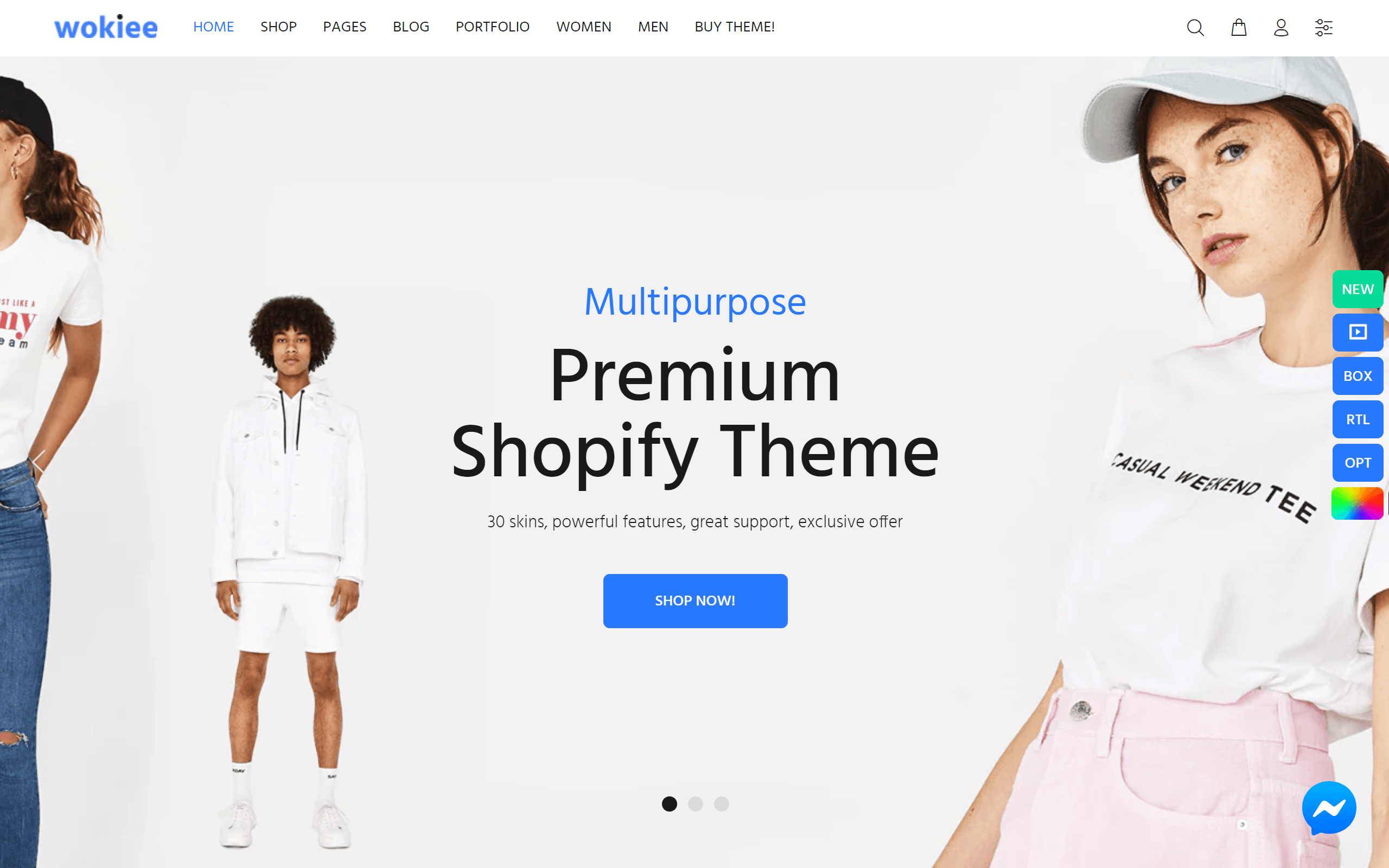 Wokiee Shopify theme