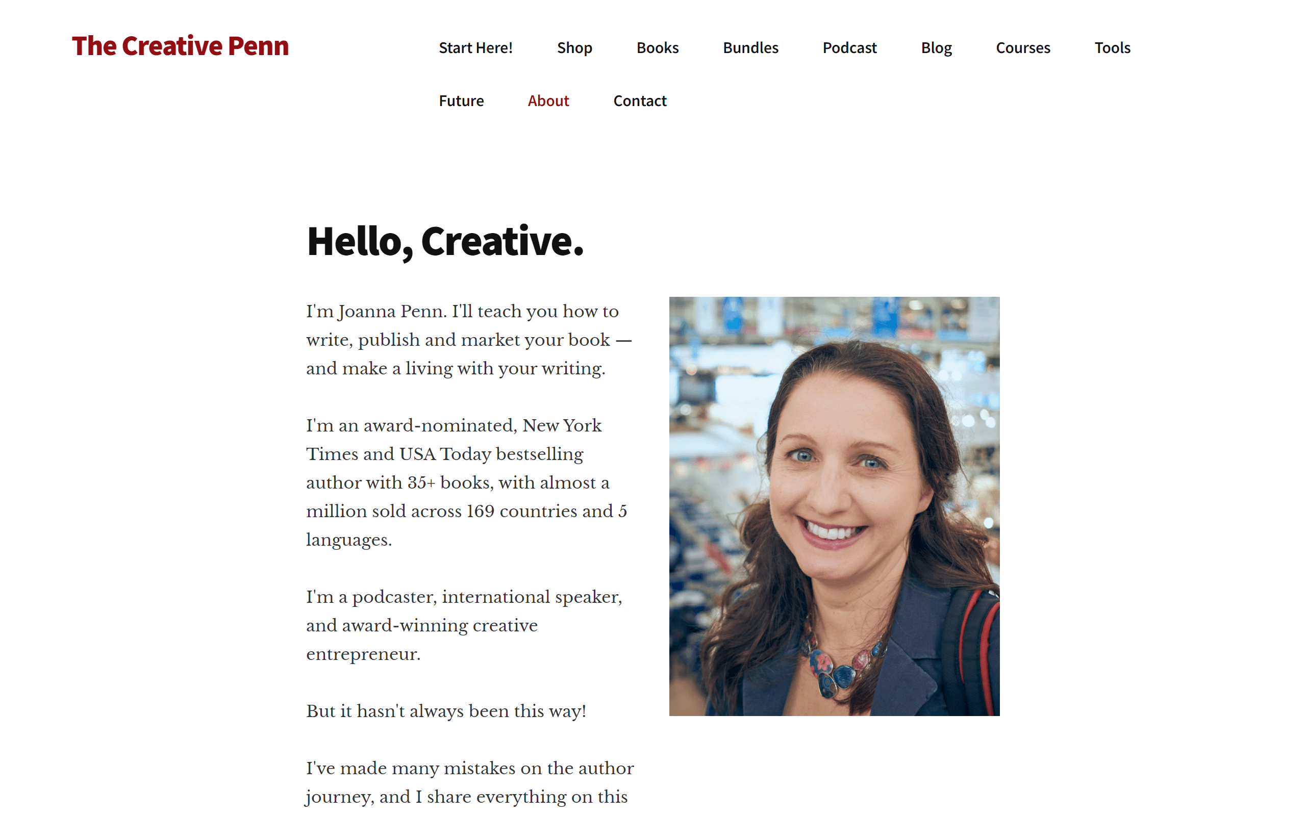 The Creative Penn Websites for Writers