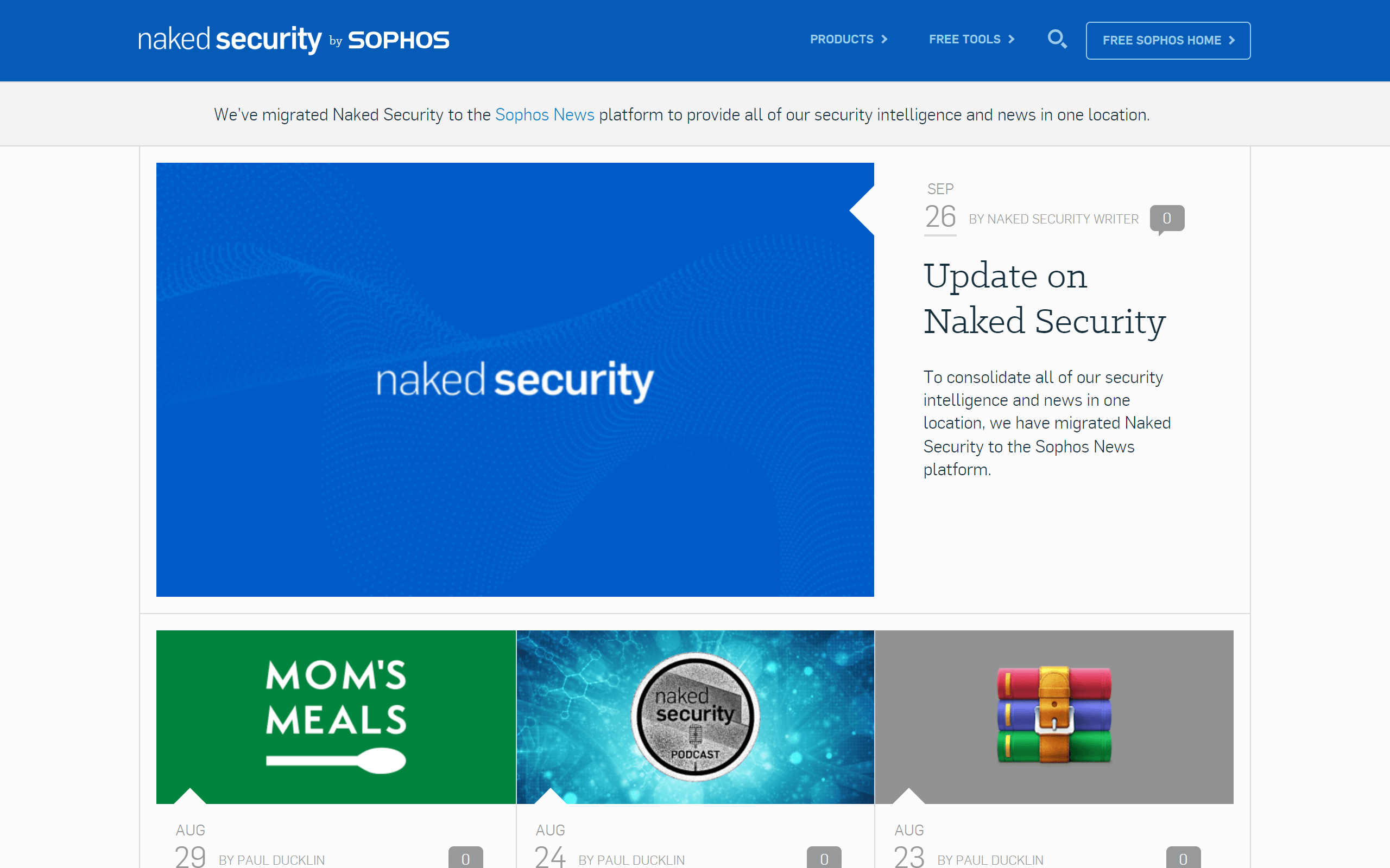 Naked Security cybersecurity blog