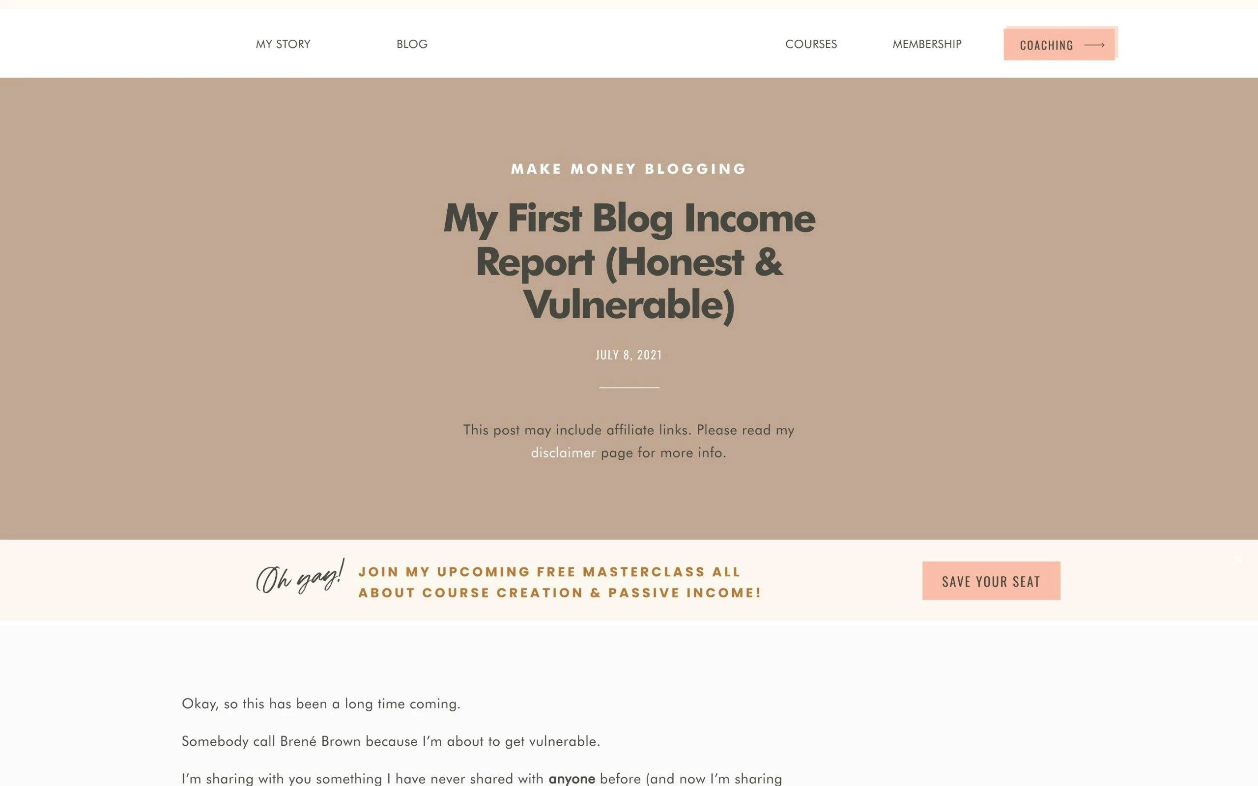 Reports on Income