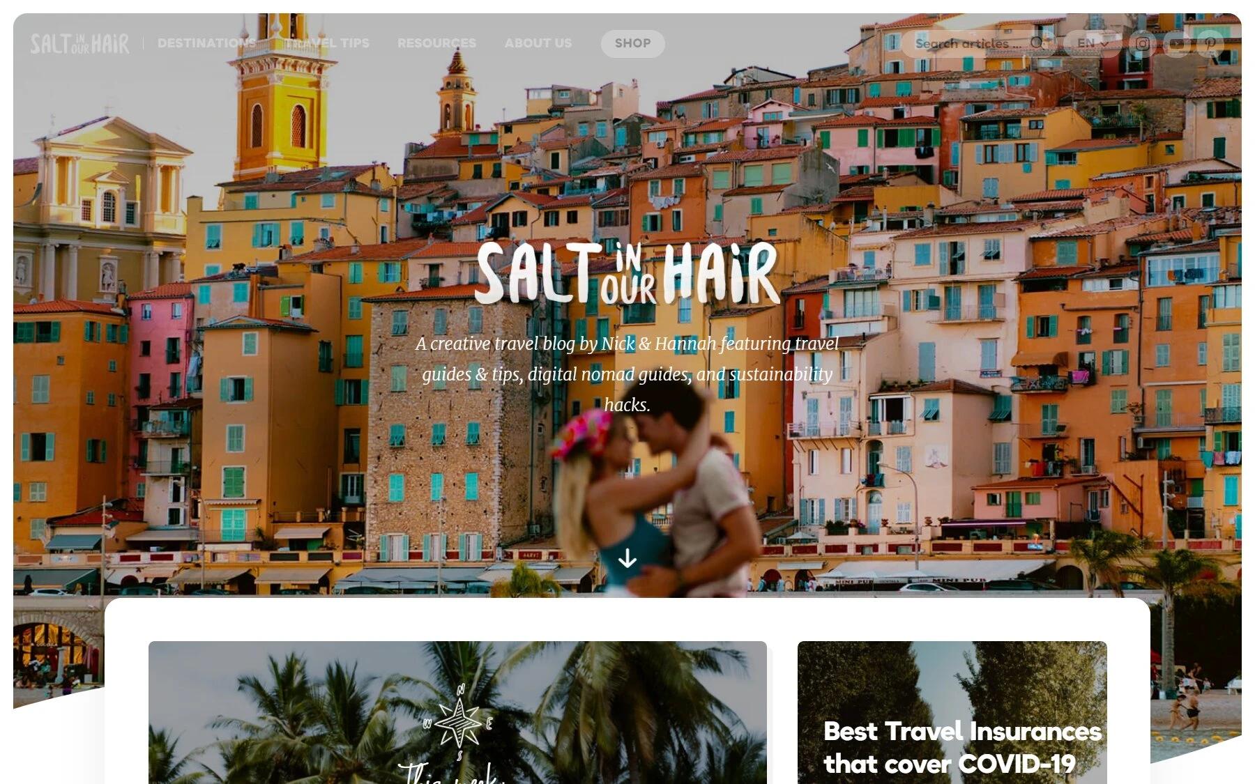 Salt in Our Hair travel blog