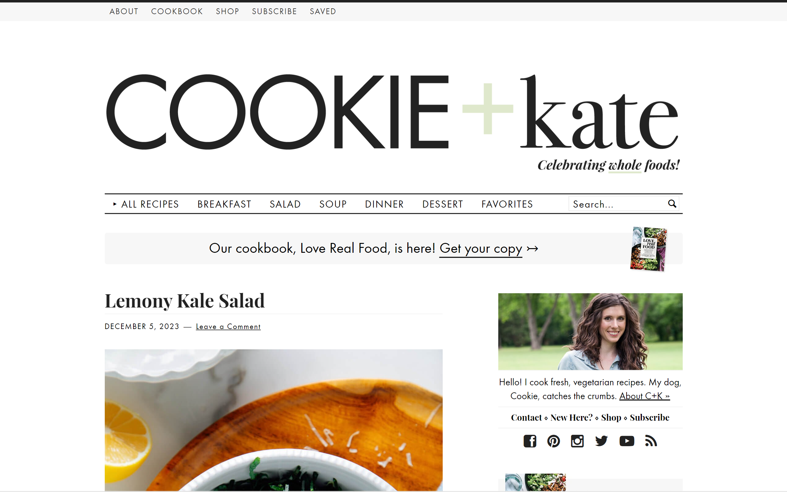 Cookie + Kate Recipe Websites