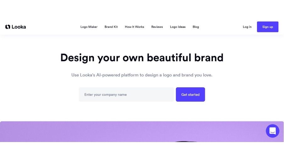 Looka logo generator