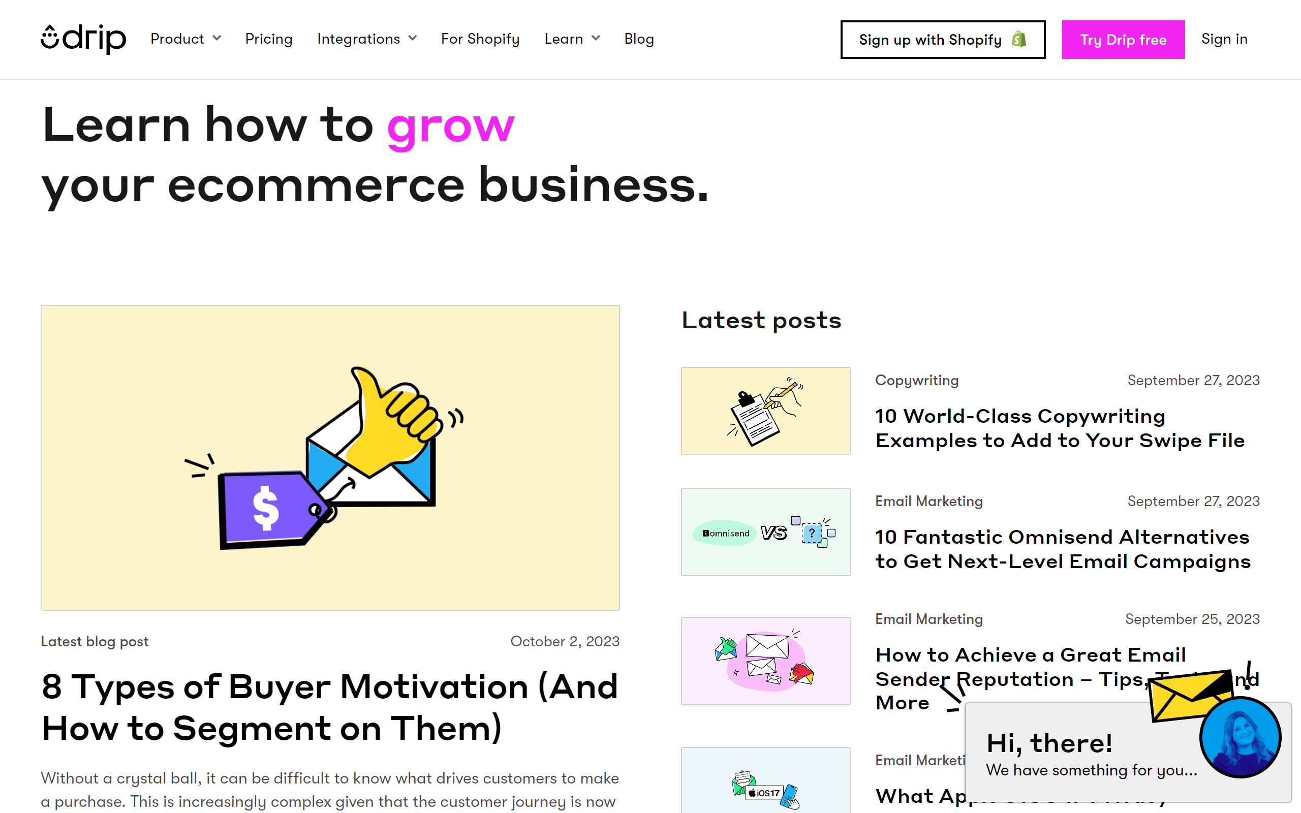 Drip eCommerce blog