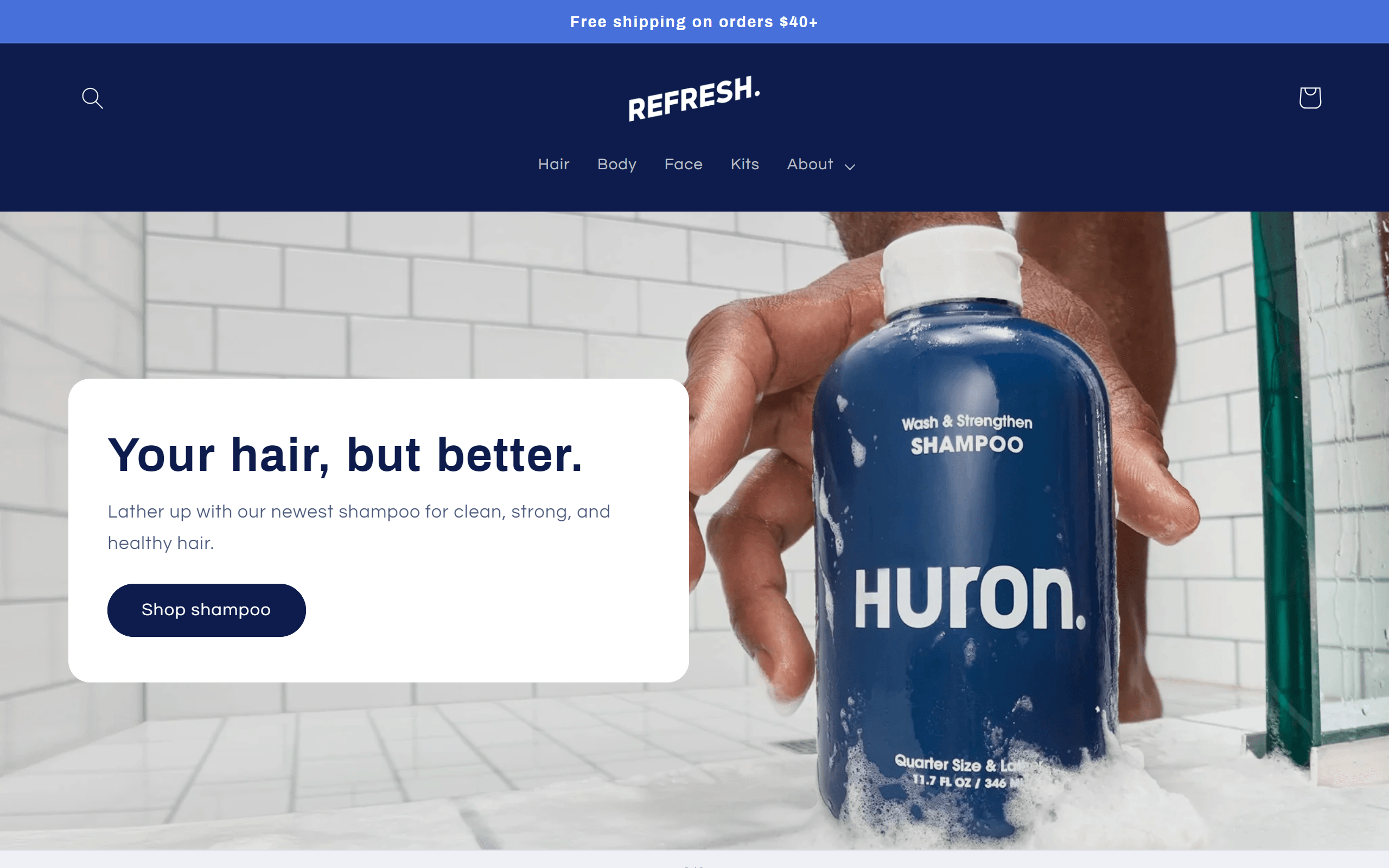 Refresh Shopify theme