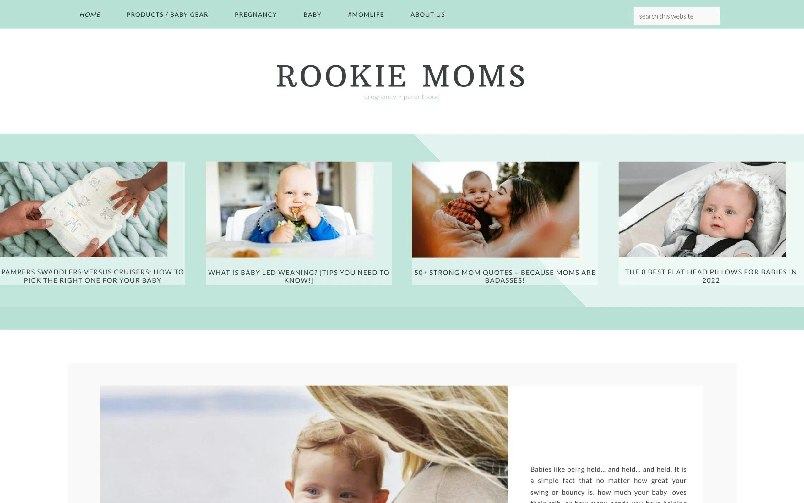 Rookie Moms mom blogs