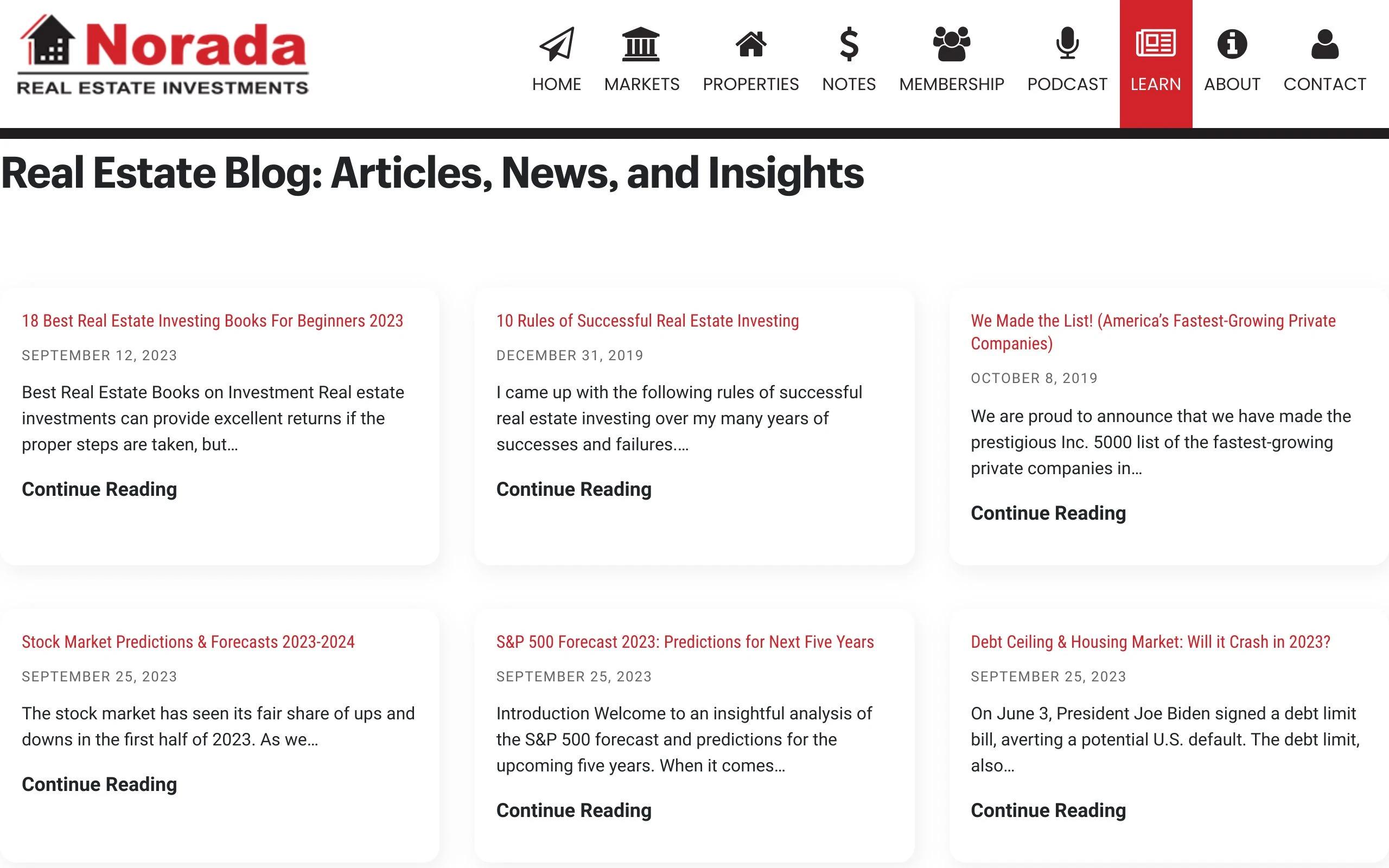 Norada Real Estate Investments Blog real estate blog