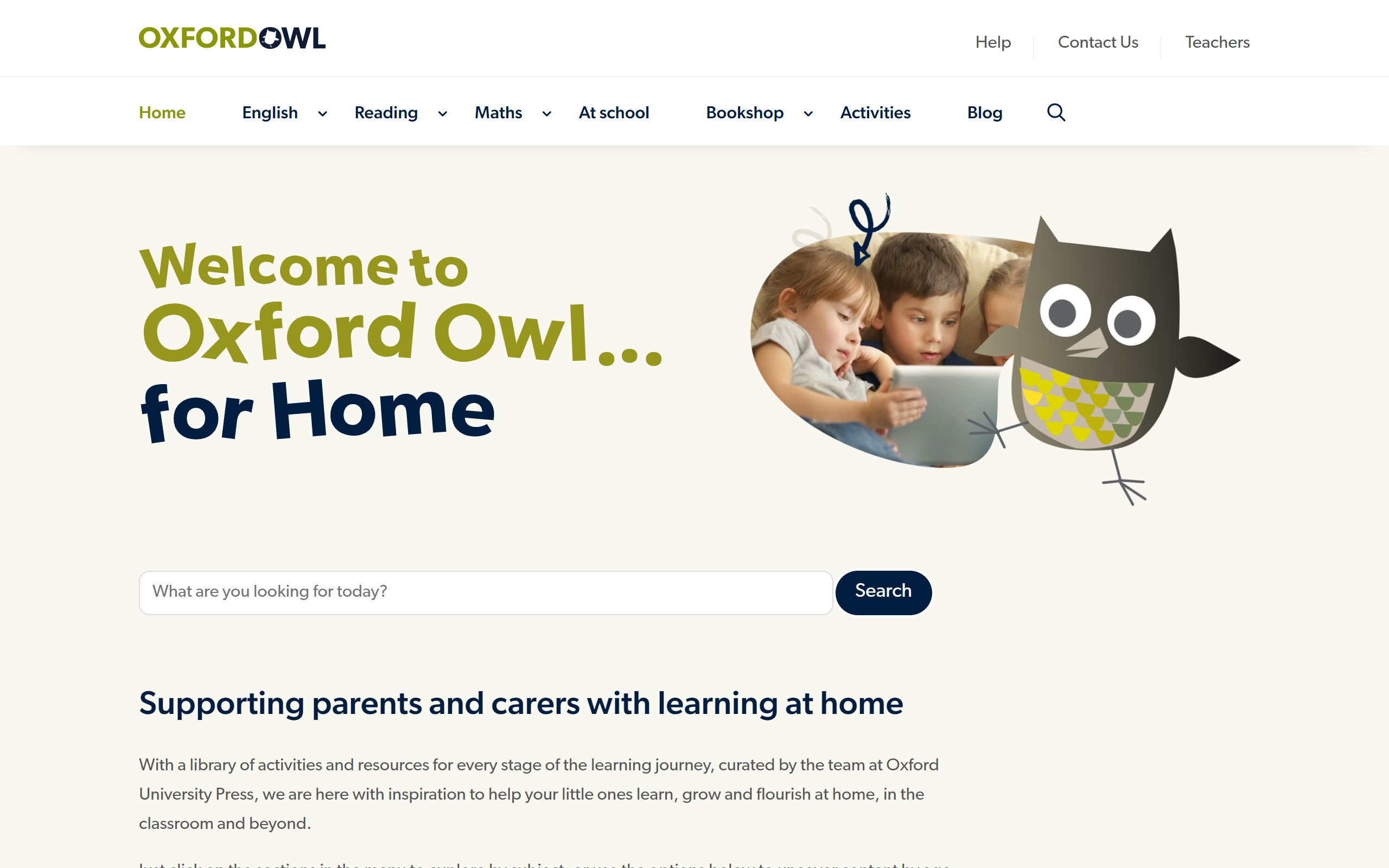Oxford Owl Reading Website