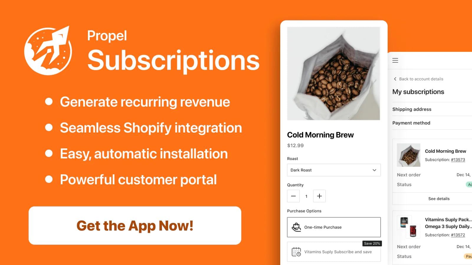 Propel Subscriptions App
