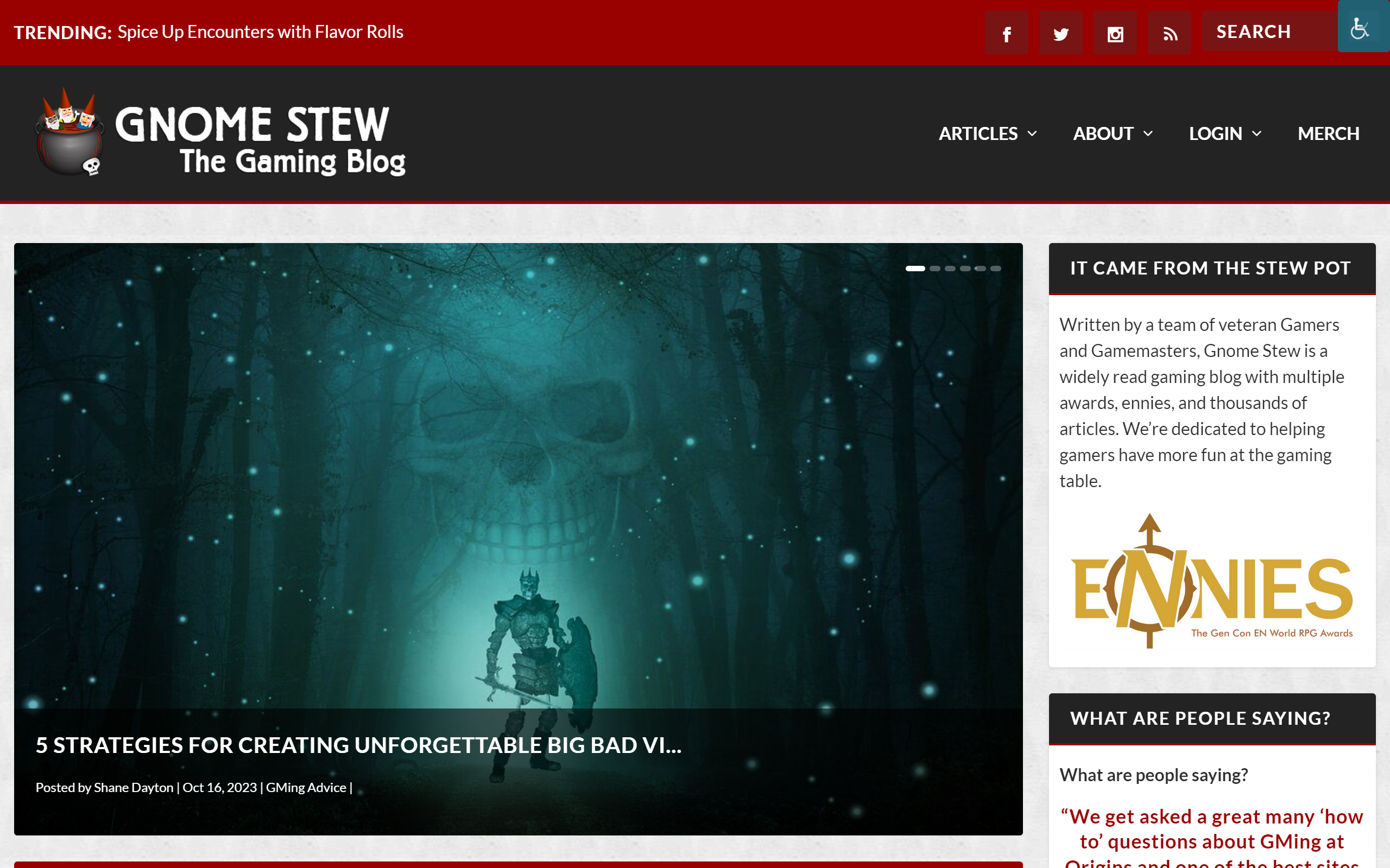 Gnome Stew gaming blog