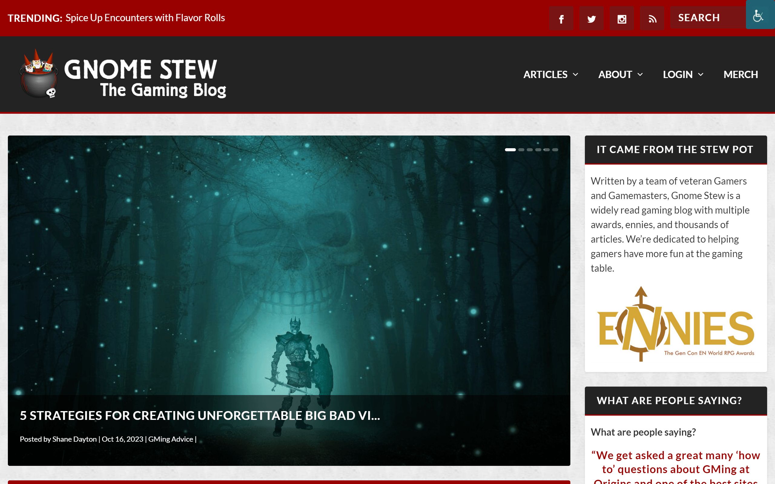 Gnome Stew gaming blog