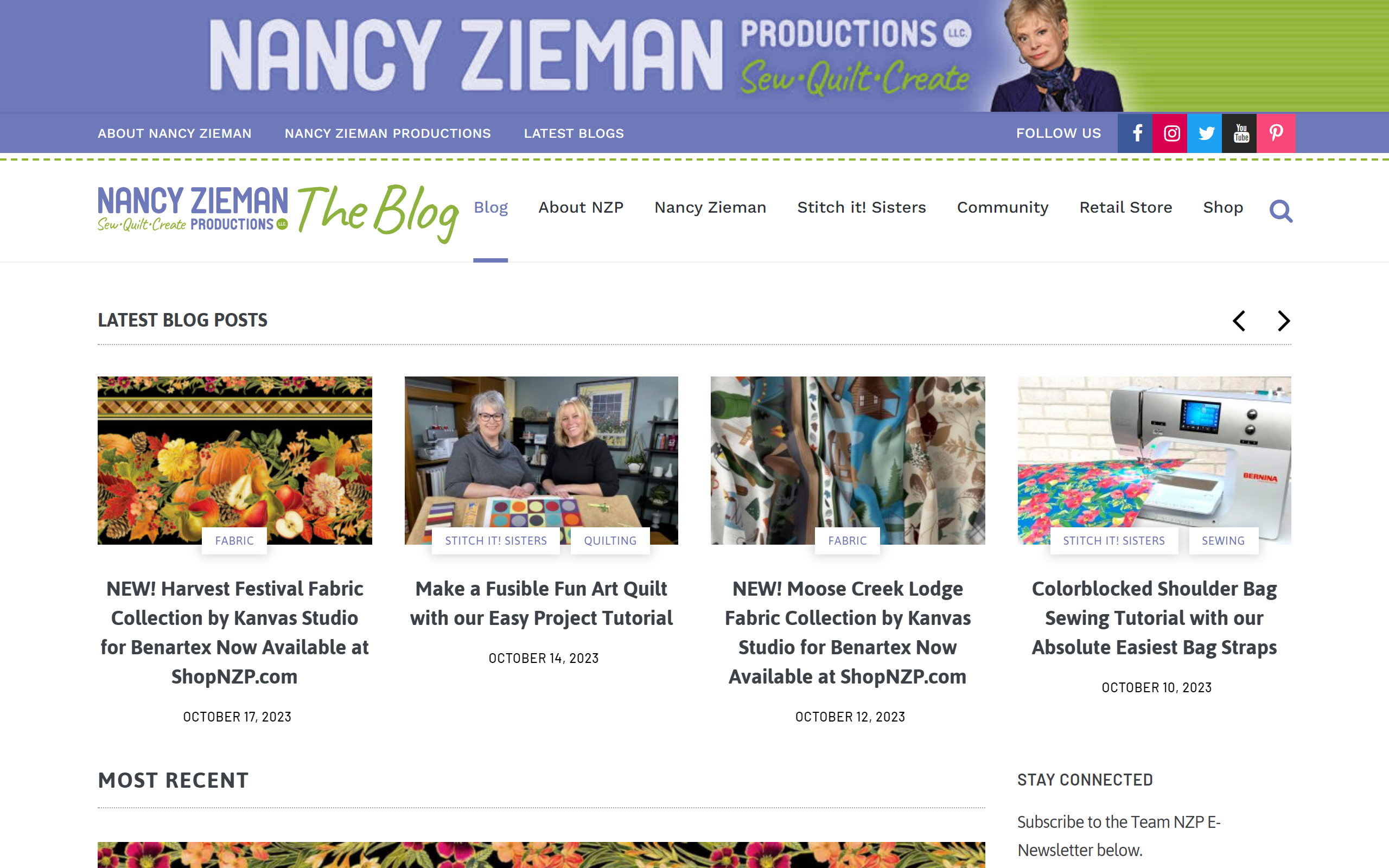 Nancy Zieman Blog sewing blog
