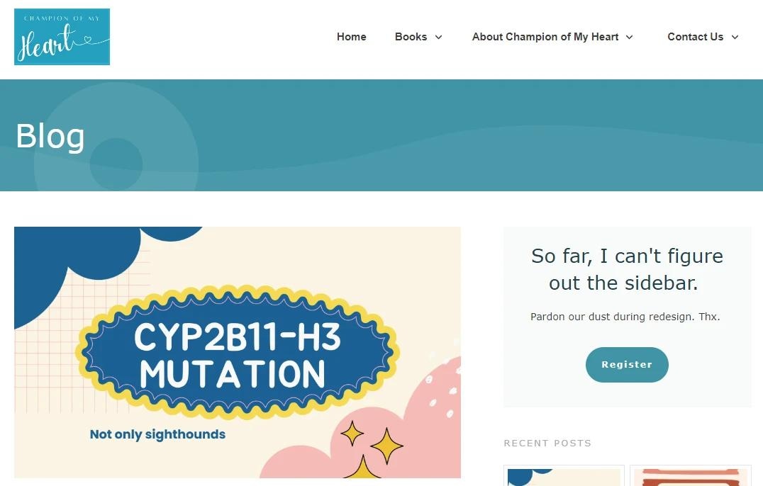 Champion of My Heart dog blog